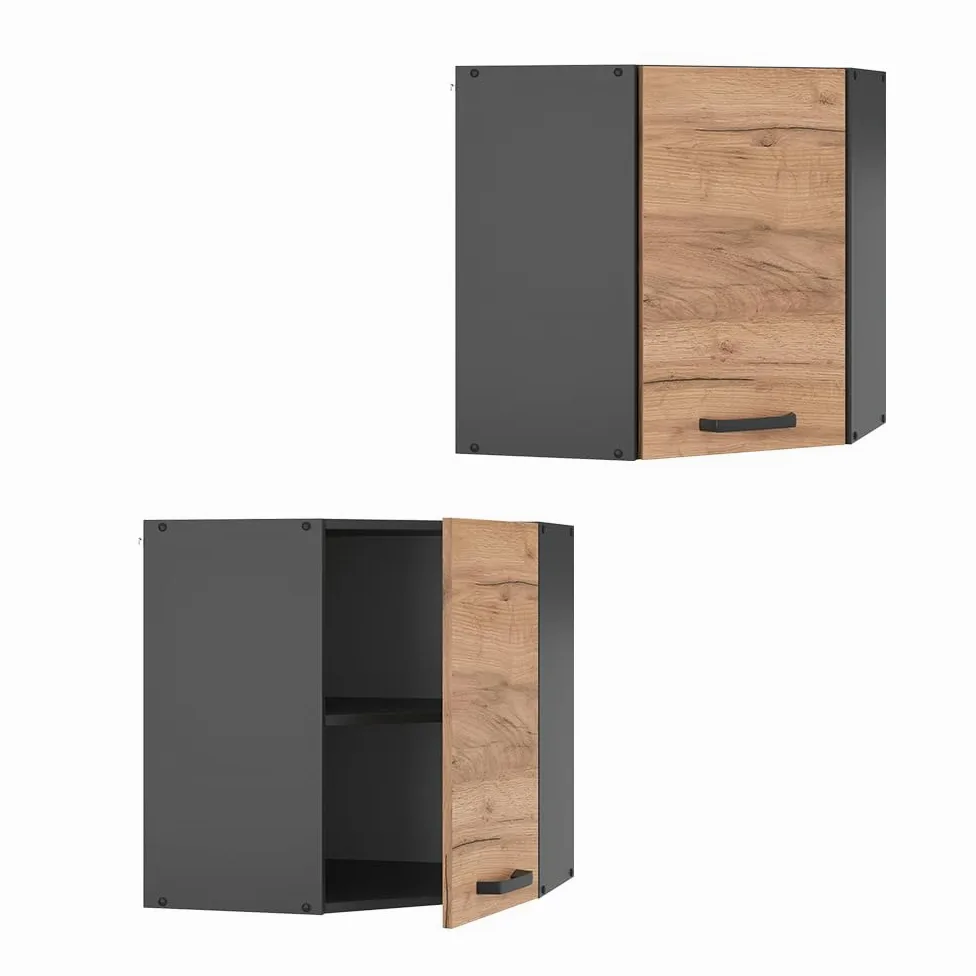 Vicco Mobile angolare da cucina R-Line, Rovere dorato, 57 cm, per la libera combinazione all'interno di sistemi cucina modulari