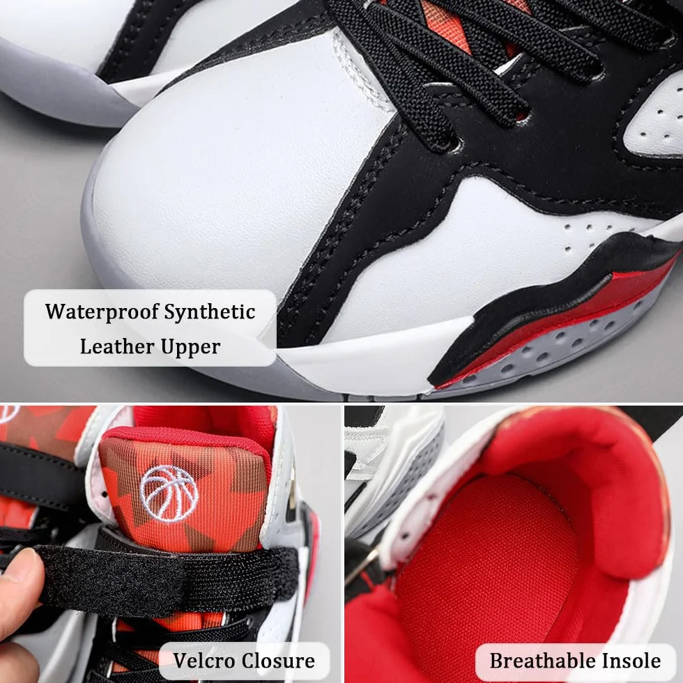 Hixingo Scarpe da Basket per Bambini e Ragazzi, Antiscivolo Traspiranti 28-39