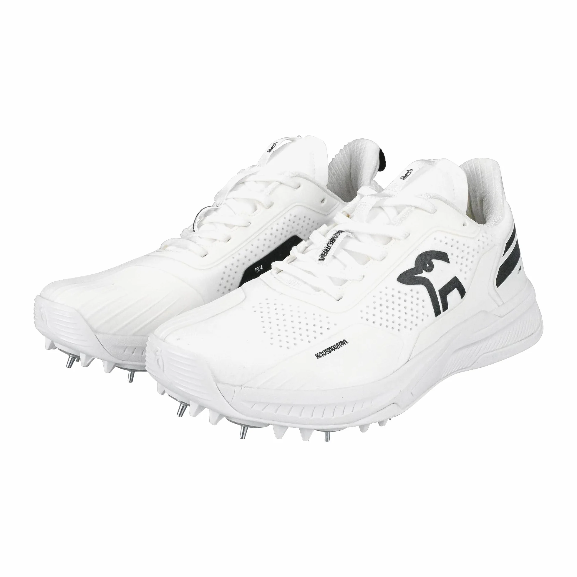 KOOKABURRA KC Players Spike Cricket Shoe - White/Black
