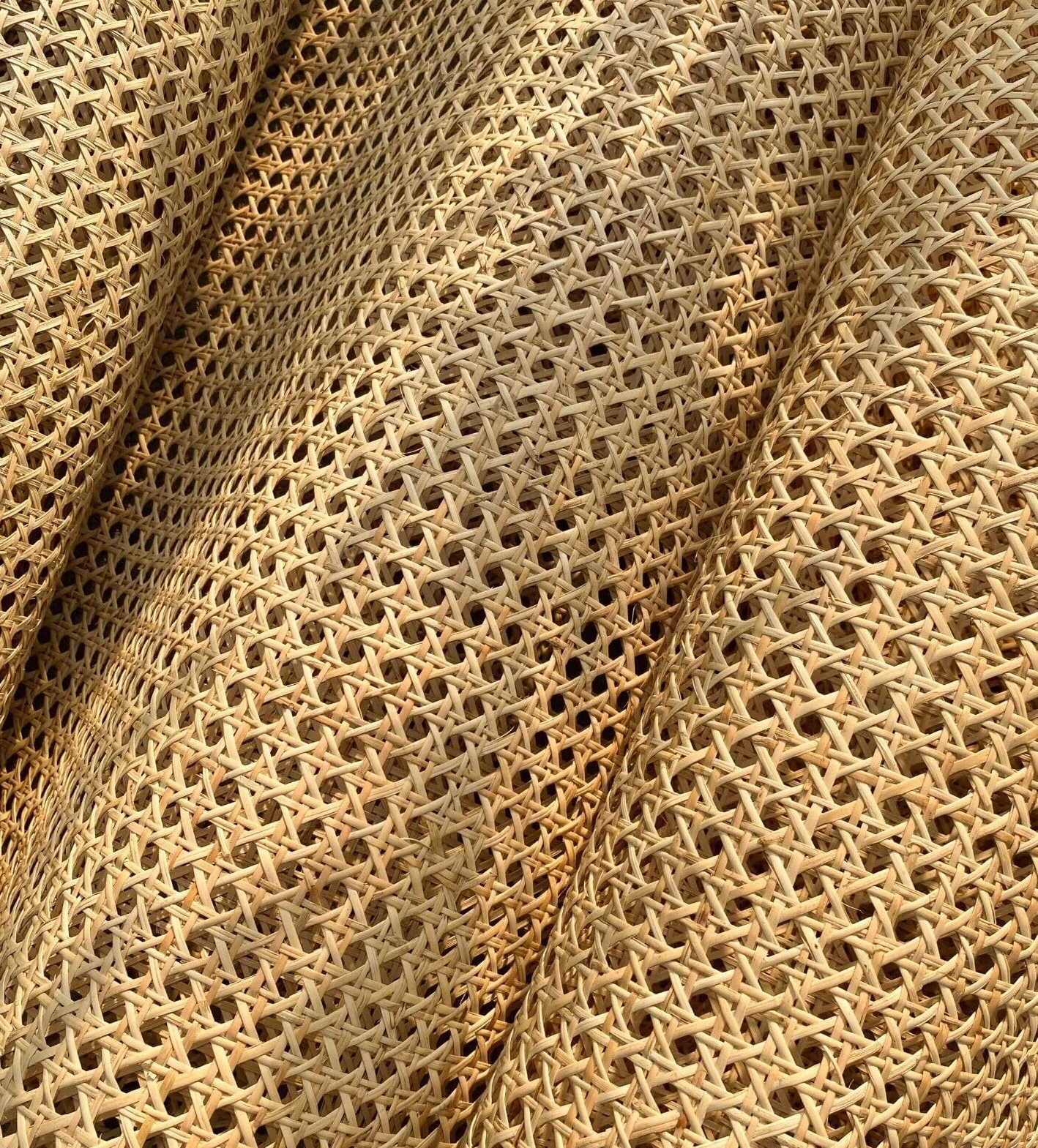 70cm di Larghezza, Rattan Rotolo, Paglia di Vienna, Rattan Naturale Rotolo, Rattan, 70x400cm Rotolo di Canna,Rattan Intrecciato Fettuccia Material Paglia per Cesti, Sedie, Bag, Borse, Giardino DIY