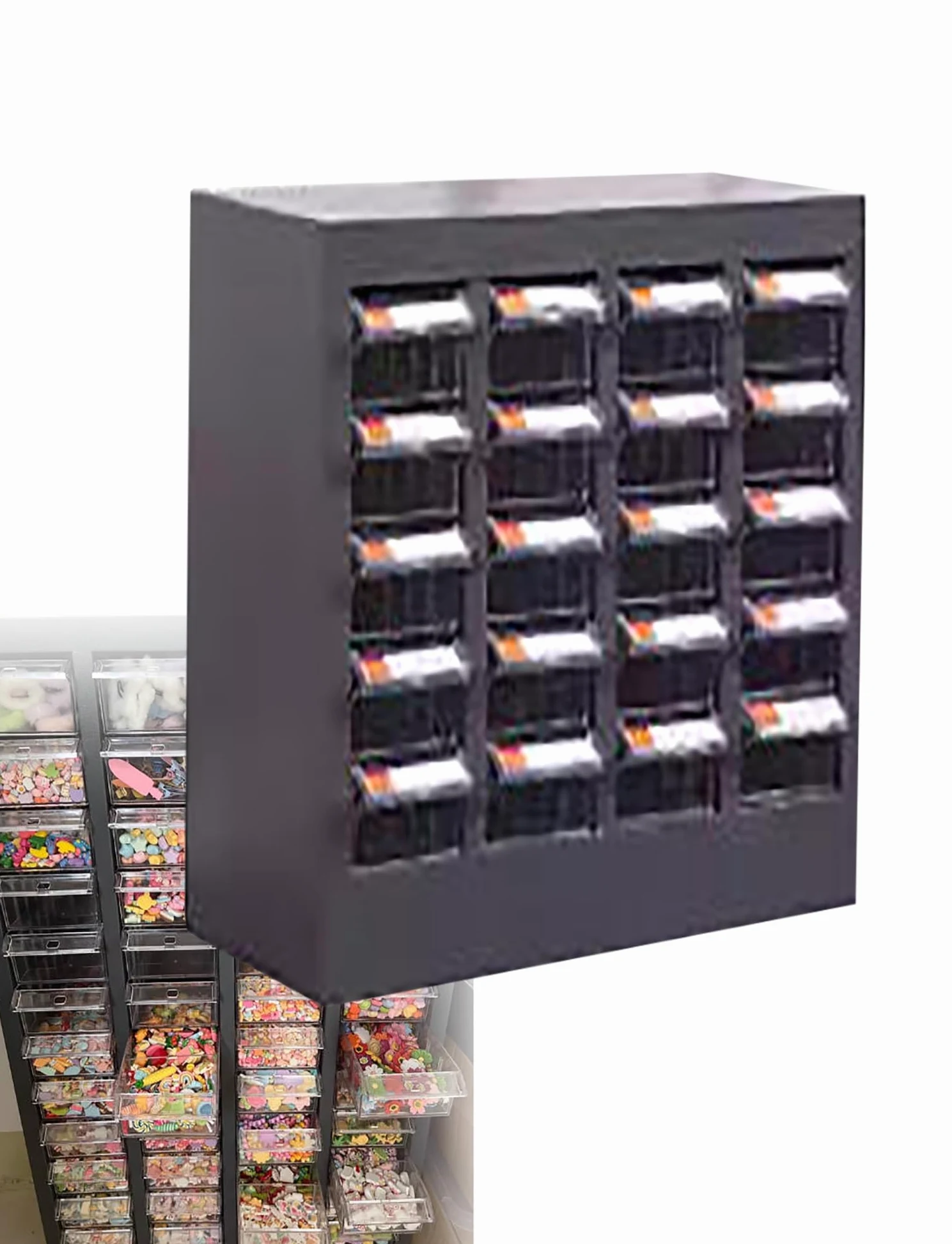 Armadietto portaoggetti, organizer per piccole parti per officina, garage e ripostiglio, cassetti sicuri per componenti elettronici e hardware, design a 20 cassetti