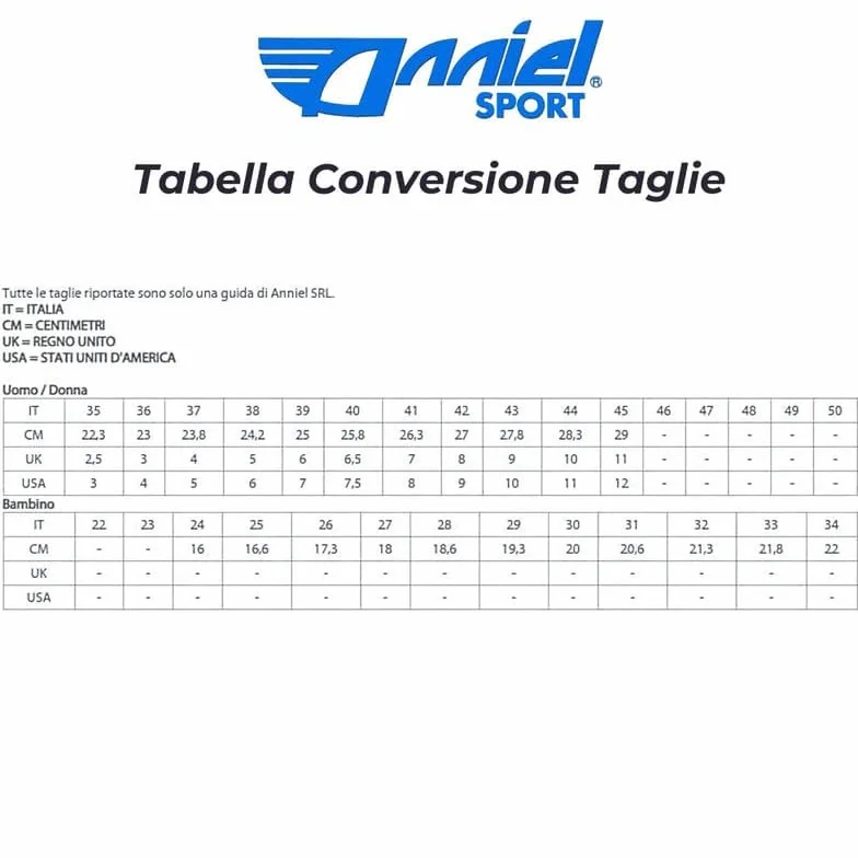 Anniel Scarpe Ginnastica Artistica in Pelle Suola Gomma Made in Italy