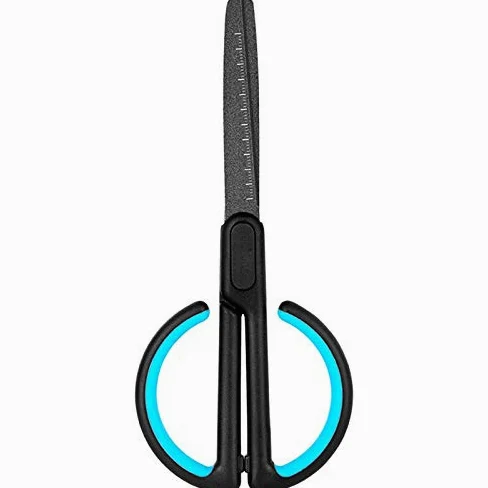 Forbici da ufficio, forbici artigianali, forbici antiaderenti da 1 pezzo con bilancia Forbici fisse per ufficio per adolescenti, forbici per nastro fai da te per la casa (arancione) (Arancione)