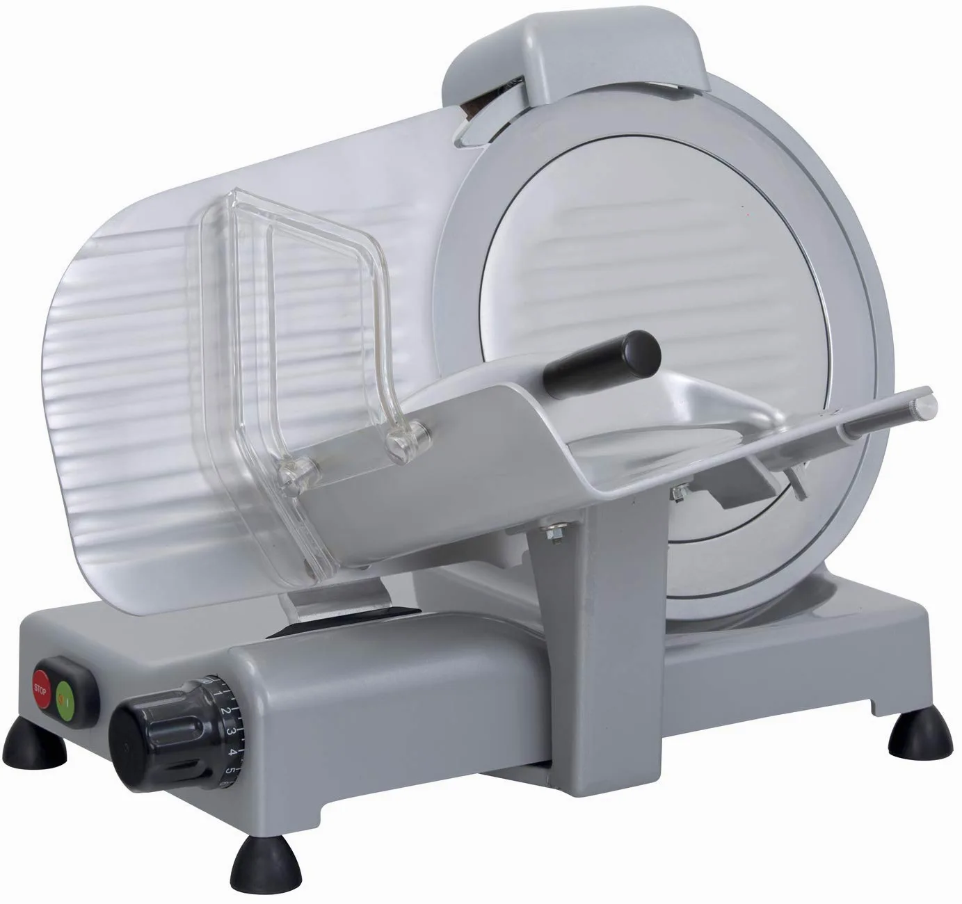 RGV Affettatrice Lusso 275/S Silver - Lama Ø275mm, Affettatrice 150W con Affilatoio Fisso, Spessore Regolabile 0–16 mm
