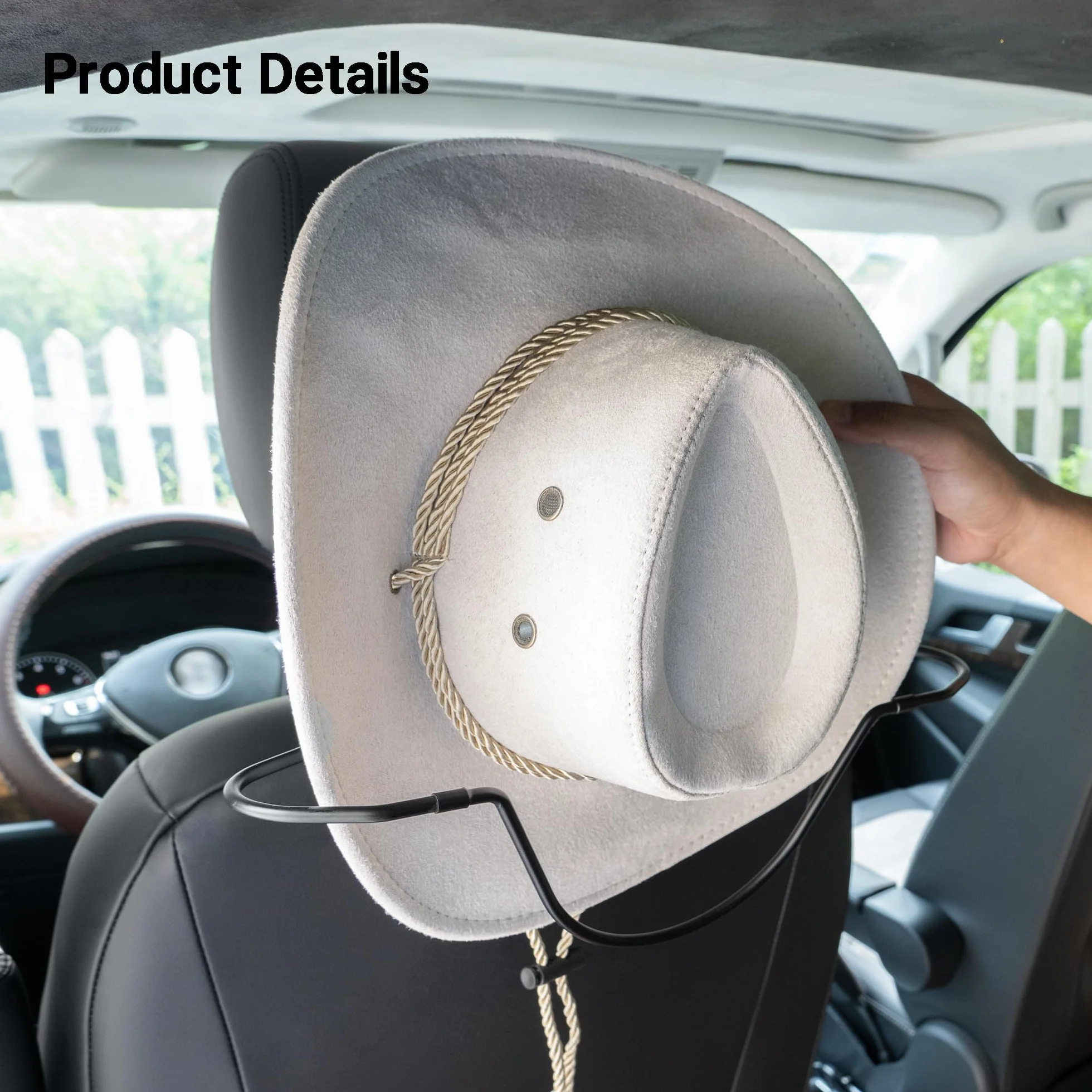 Yuoyar Supporto per cappello da cowboy per SUV e auto, mantiene la forma del cappello - accessori per camion
