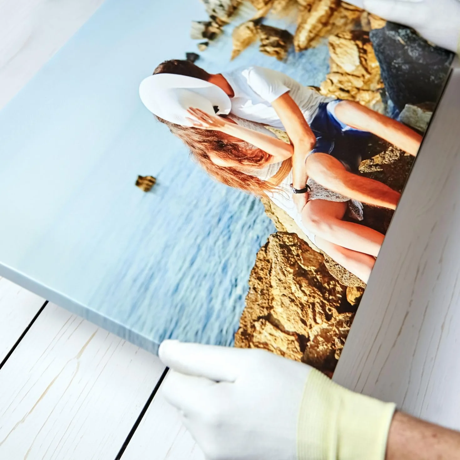 Tela personalizzata Collage fotografico 40x30 cm stampata su telaio