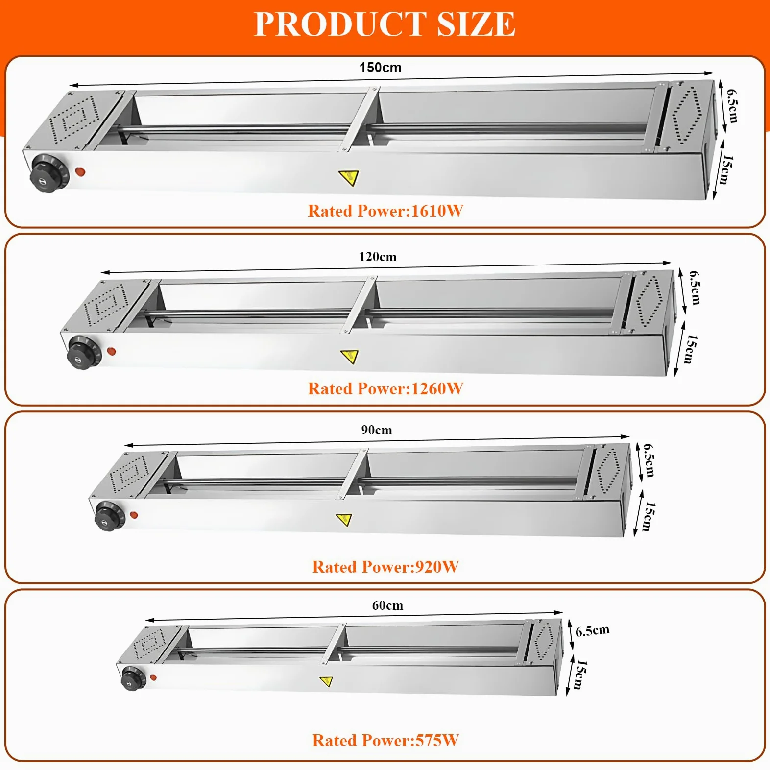 Lampada Riscaldante per Alimenti, Lampada Riscaldante Cucina con 30-80℃ Temperatura Regolabile, Lampada Scaldavivande Ristorante per Ristoranti, Hotel a Buffet (1 Pezzo,150cm)