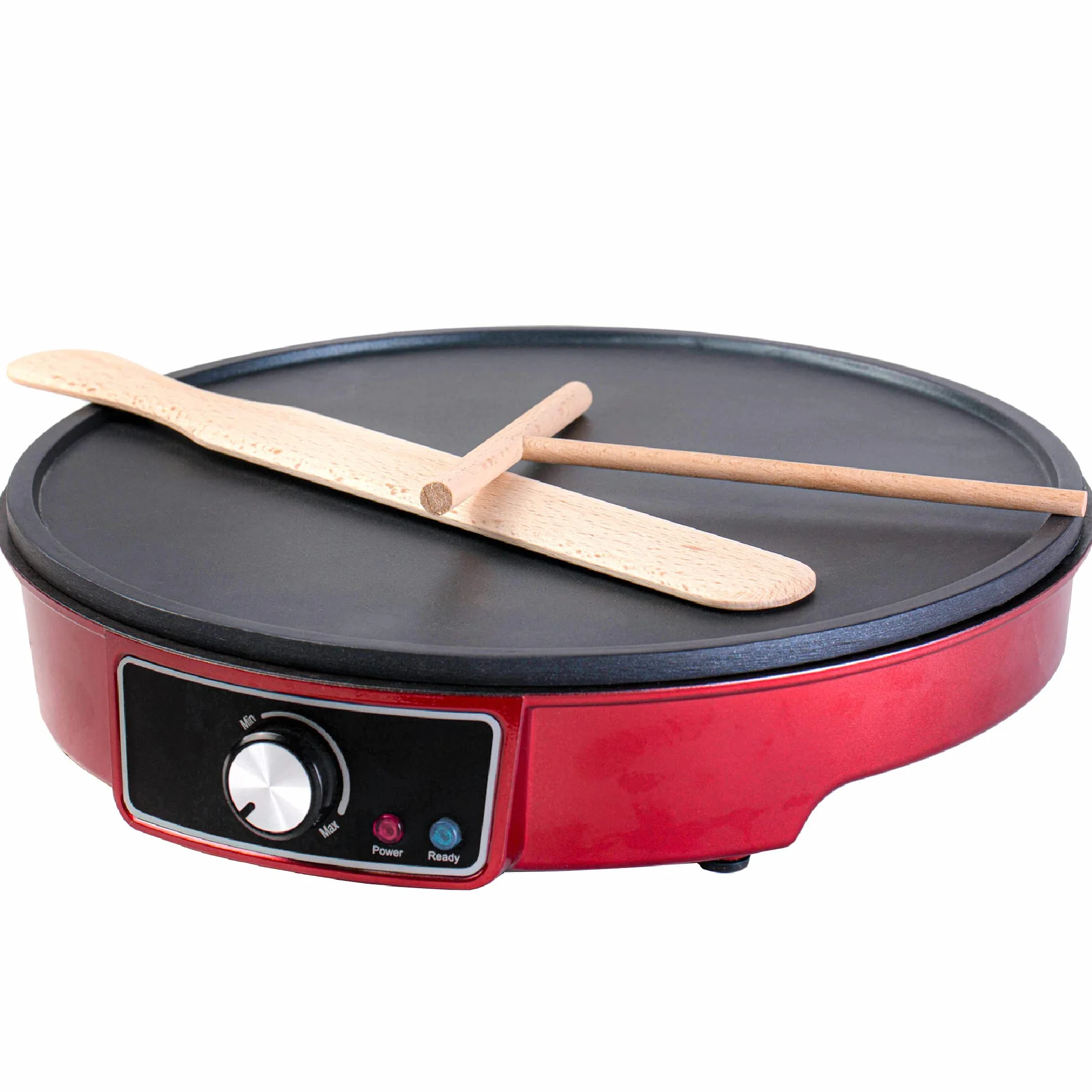 Gadgy Crepiera Elettrica 1000W – Piastra per Crepes e Pancake Maker con Temperatura Regolabile e Spatola Inclusa