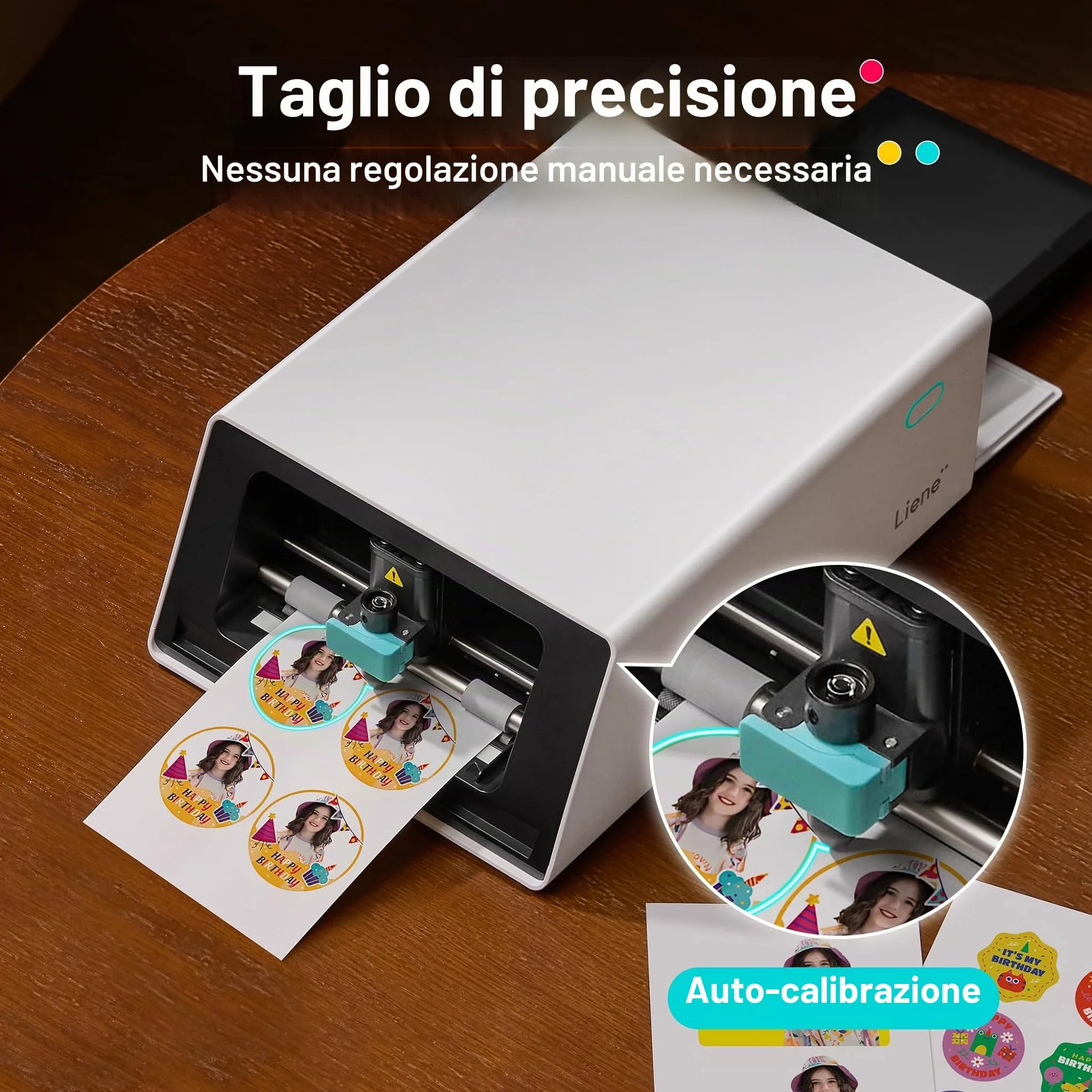 Liene PixCut S1 Stampante Foto Taglio All-in-One Etichettatrice 300 DPI Sublimazione Termica