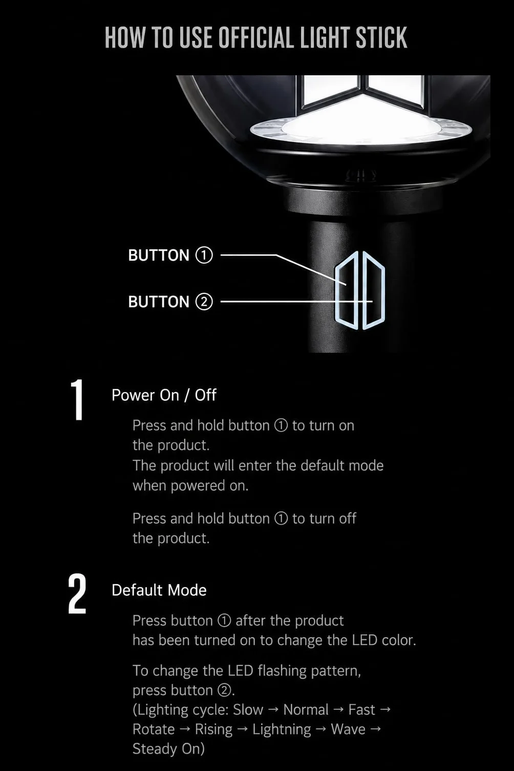 BTS Lightstick Ver.4 Set ufficiale con 7 fotografie