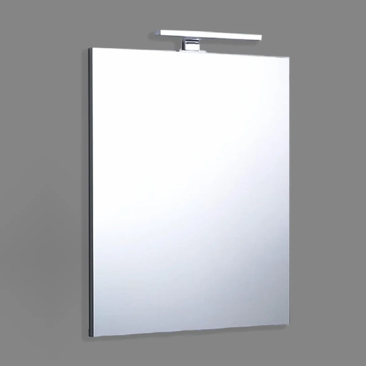 Kiamami Valentina - Specchio Bagno A Filo Reversibile 60X70 Con Lampada Luce A Led