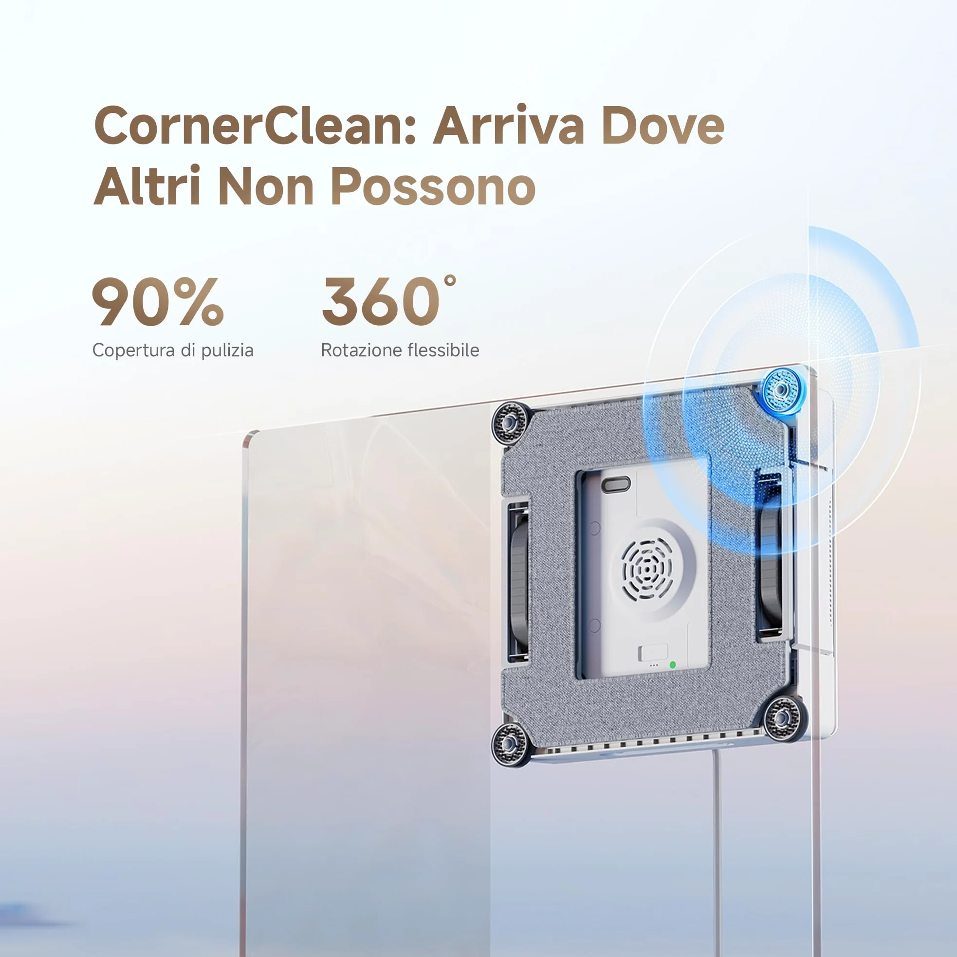 DREAME C1 Robot Lavavetri Intelligente, Aspirazione 5500Pa, Protezione Totale, Pulizia Angoli CornerClean, Doppio Spruzzo, Lavaggio Umido Profondo, Copertura Completa Superfici