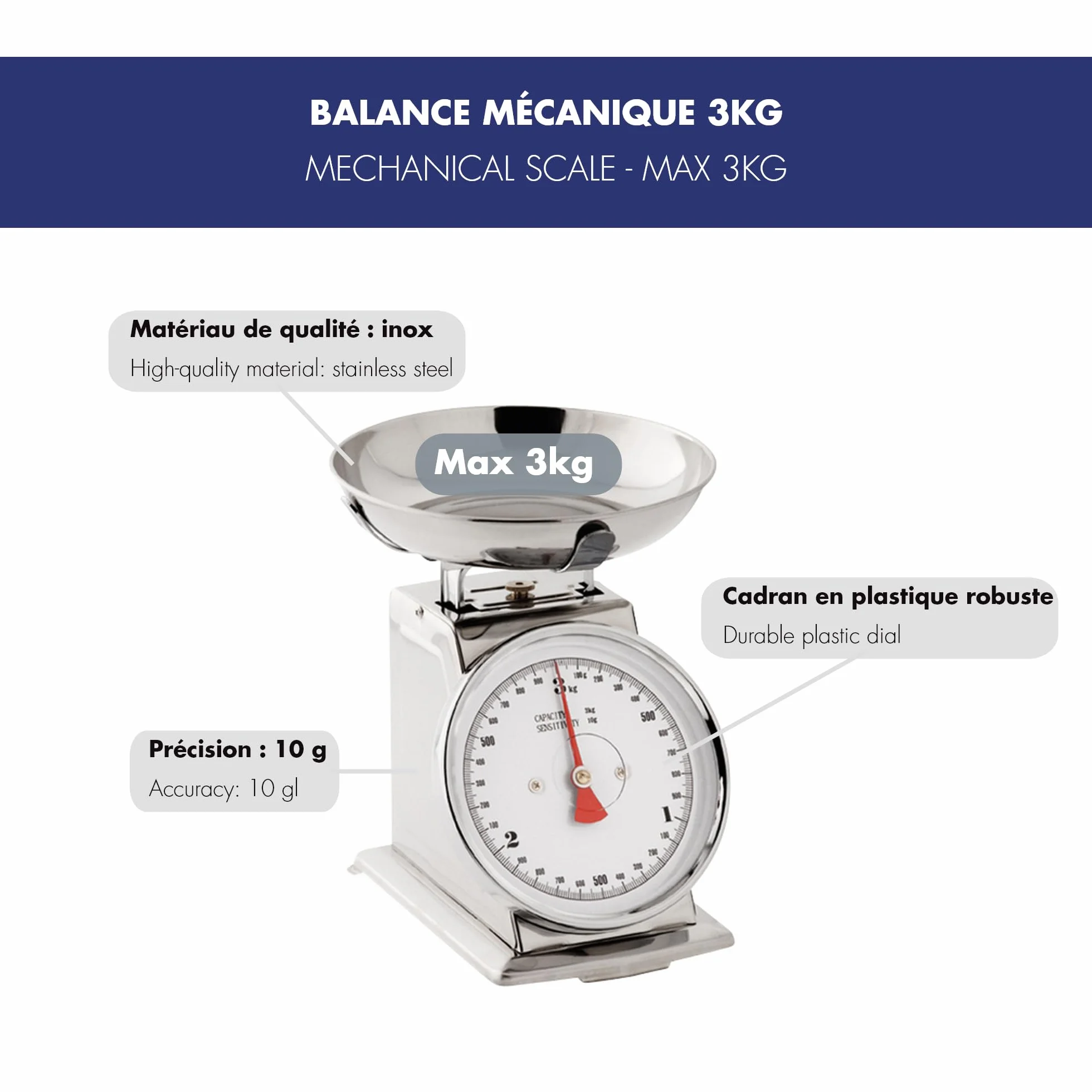 Bilancia meccanica 3 kg