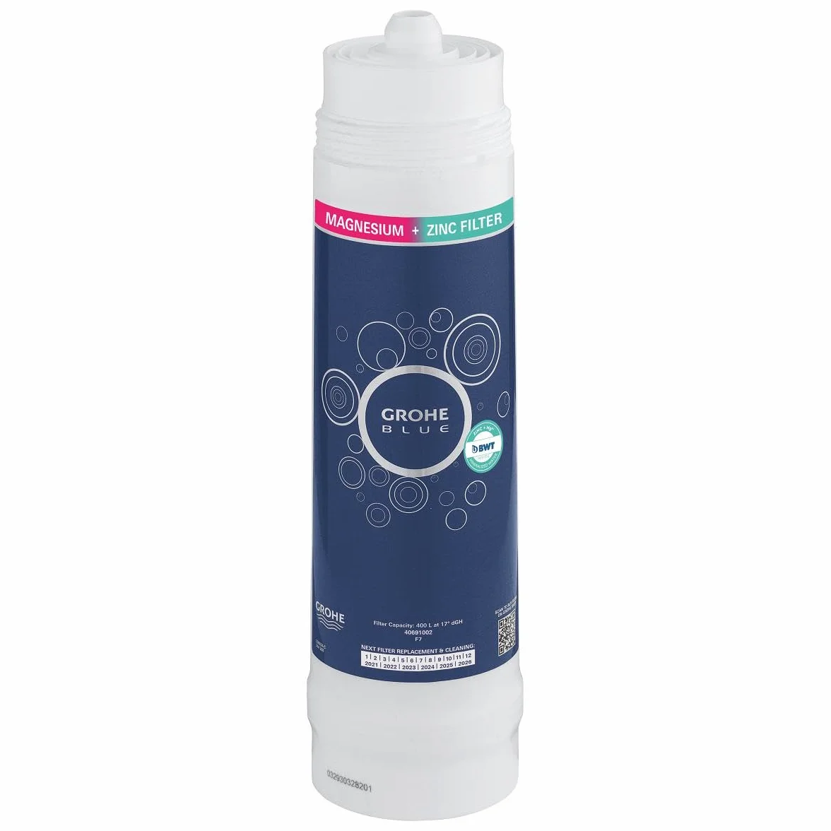 GROHE Filtro di Ricambio per Sistemi Blue, 400 l, Magnesio e Zinco