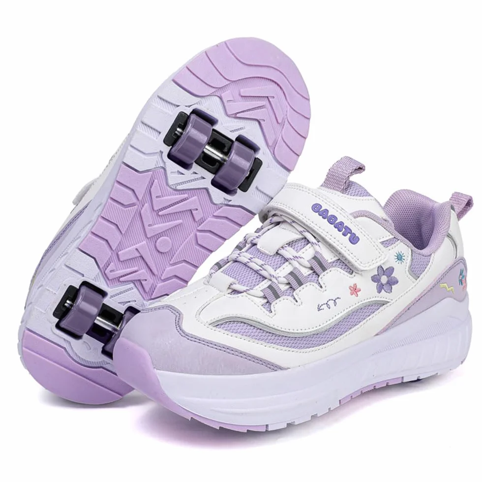 ENEN Sportive Scarpe da Skateboard 4 Ruote Bambina Bambino Ragazze Ragazzi