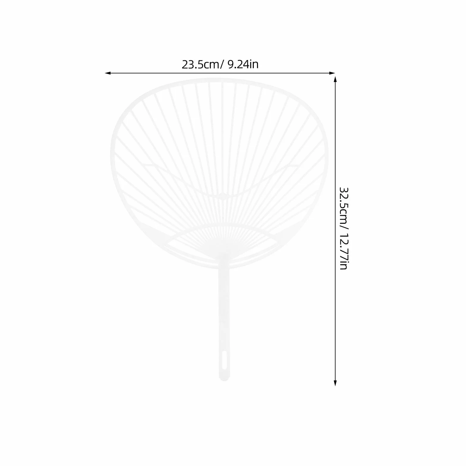 Amosfun Kit Fai da te Telaio Ventilatore Uchiwa 12.80X9.25 Pollici Plastica per Fabbricazione Di Ventilatore Portatile Personalizzato Decorazione Estate