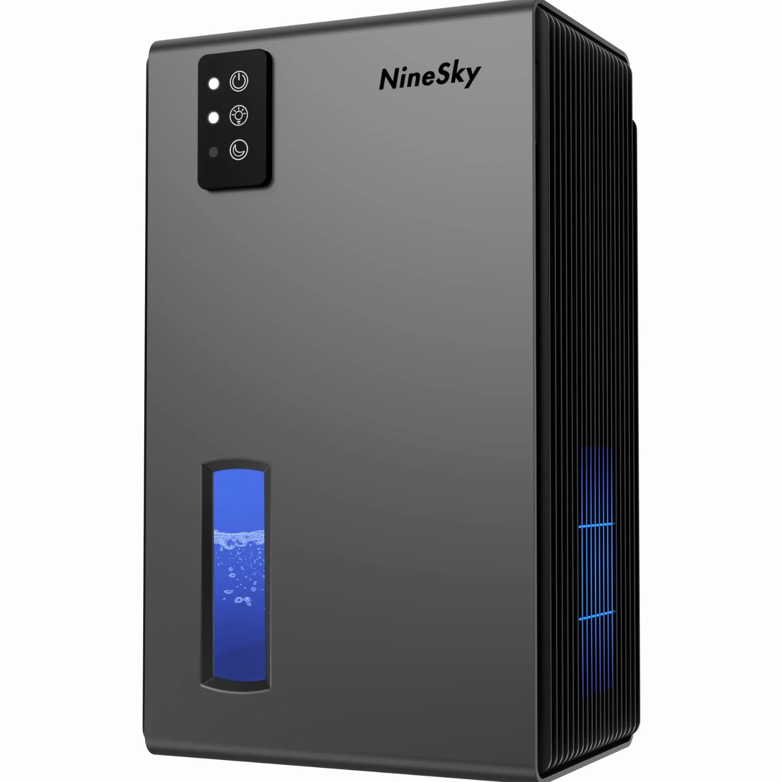 NineSky Deumidificatori per la casa, 1000 mq, deumidificatore con serbatoio dell'acqua da 2,7 l, deumidificatore silenzioso per cantina, bagno, camera da letto, con luce ambientale a 7 colori e
