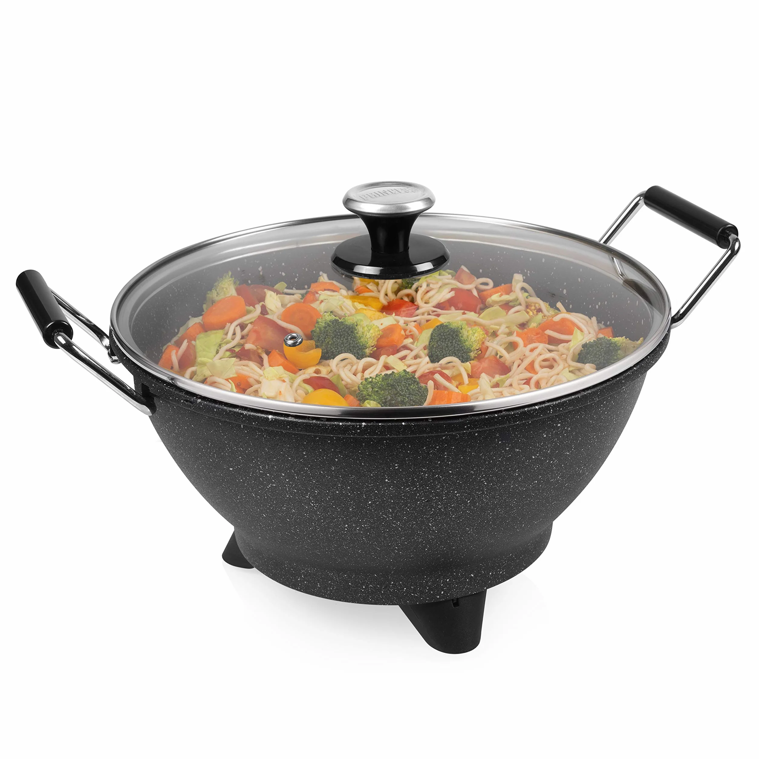 Princess Wok Elettrico Stir-Fry 1400W 7L 30cm Ghisa Nero