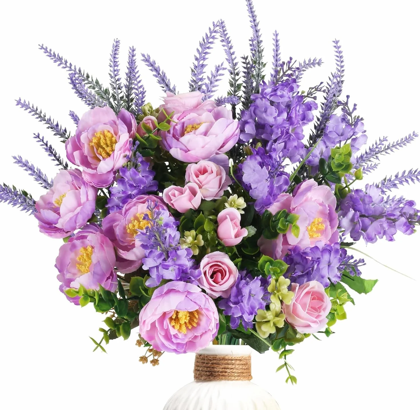 Fiori Artificiali Viola di Seta per Cimitero Decorazione Esterni Balcone Giardino