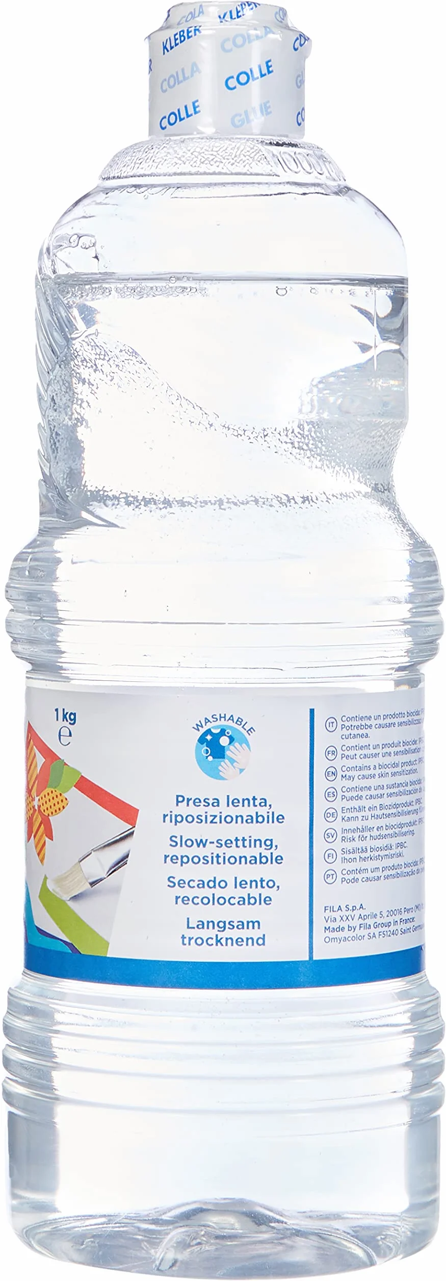 GIOTTO COLLAGE - Flacone Da 1Kg Colla Per Collage, Trasparente