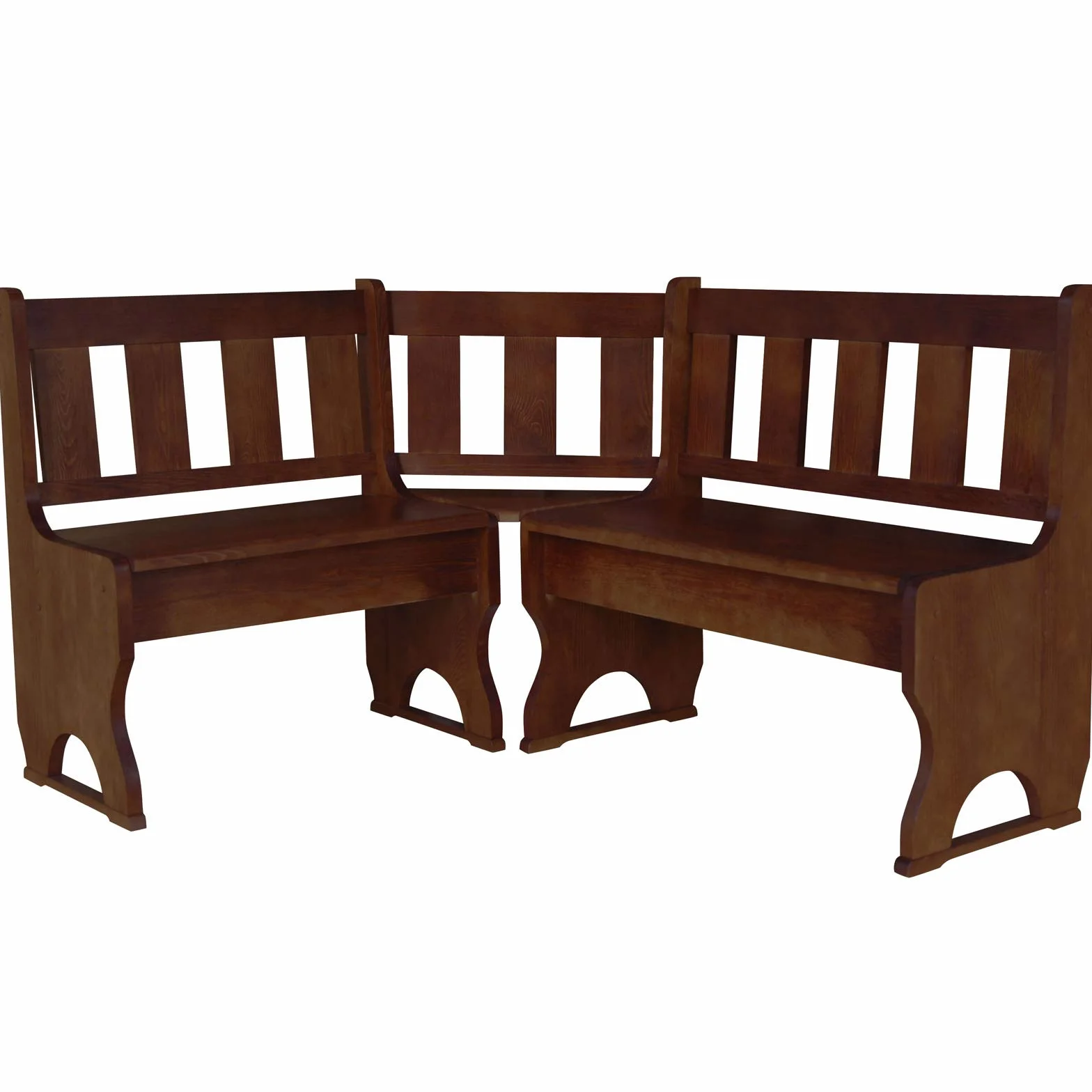 Koma Cassapanca angolare in legno di pino massiccio