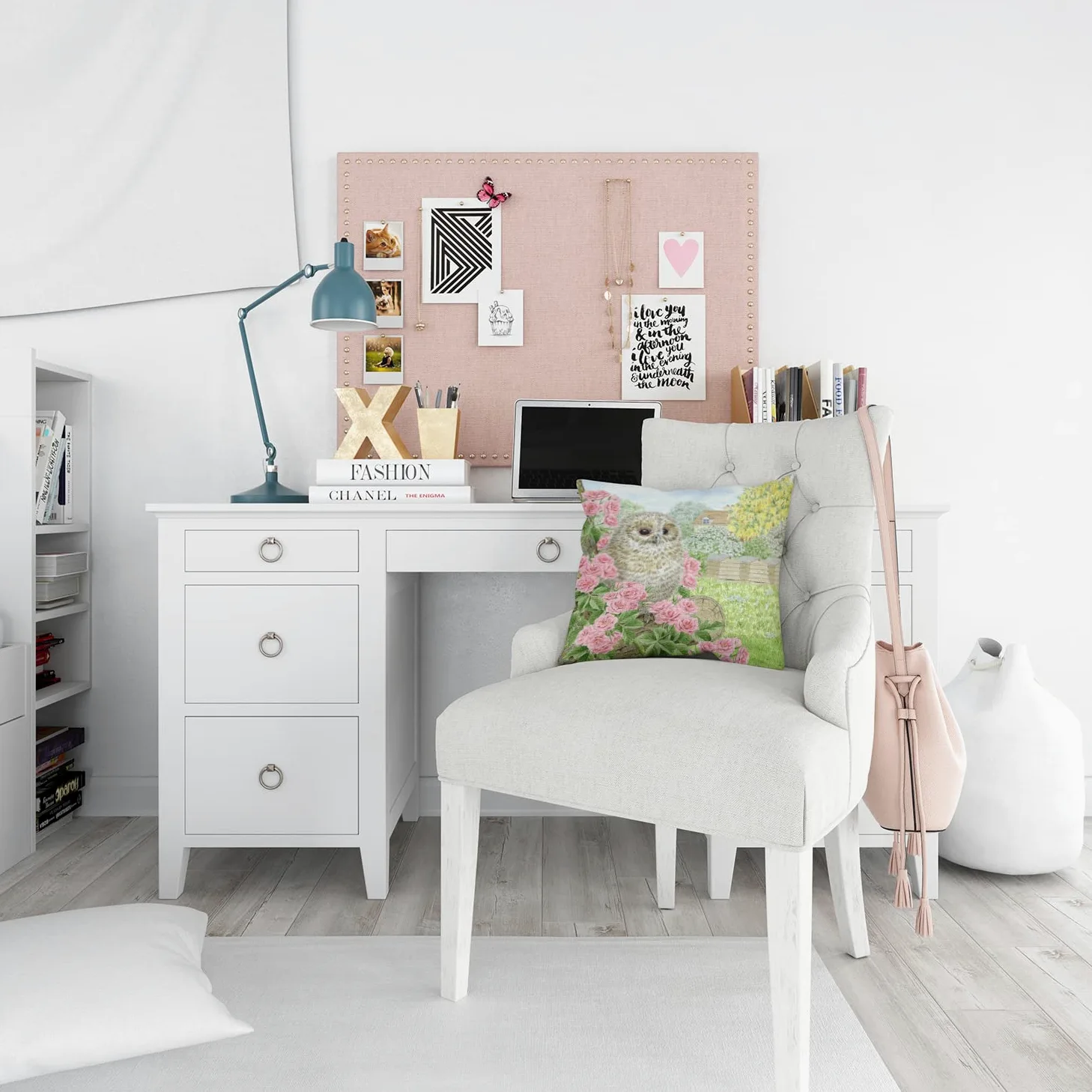 Caroline's Treasures Tawny Owlet by Sarah Adams cuscino decorativo in tela ASAD0697PW1414