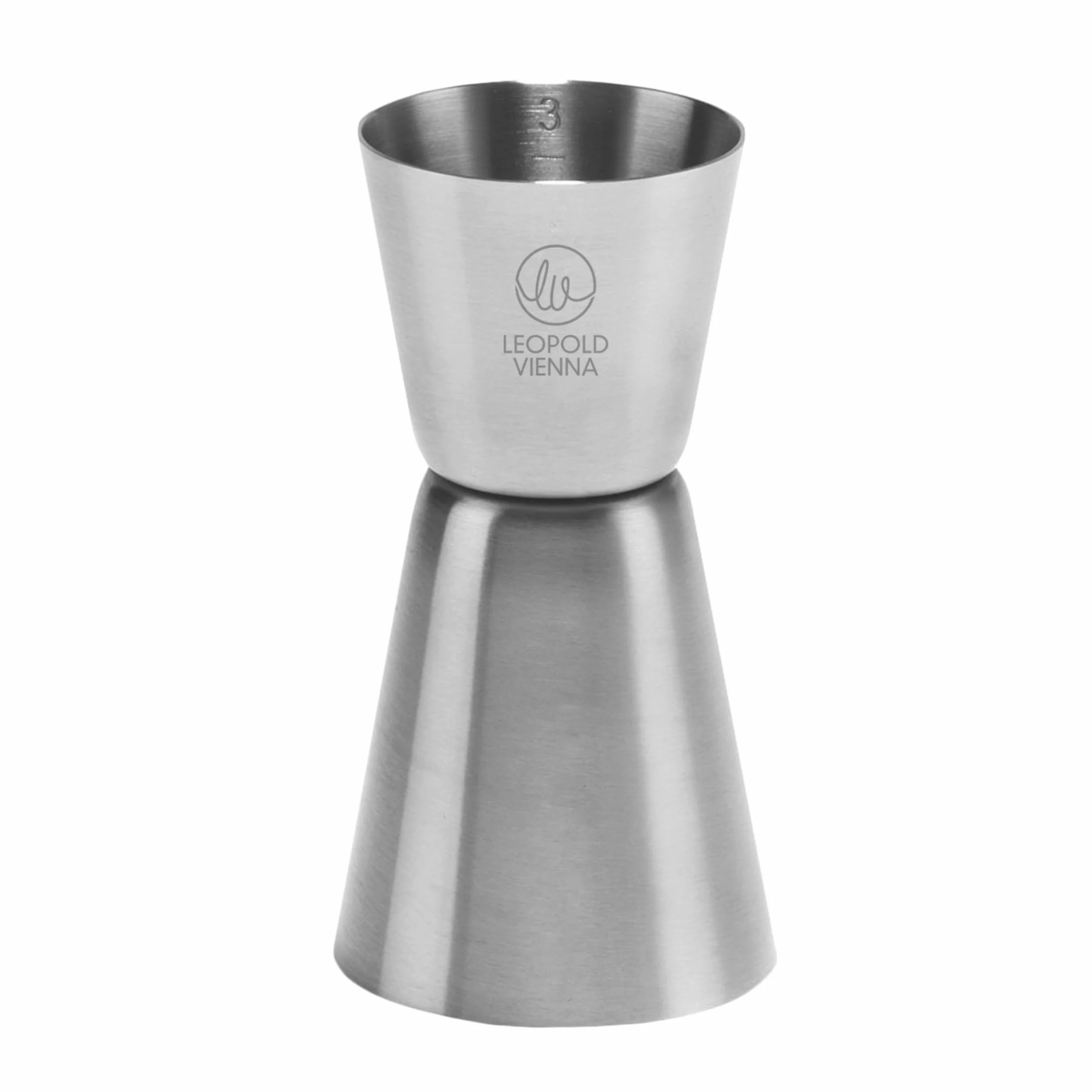 Leopold Vienna Misurino 30/50 ml Acciaio Inossidabile 304 Argento 45x45x90mm