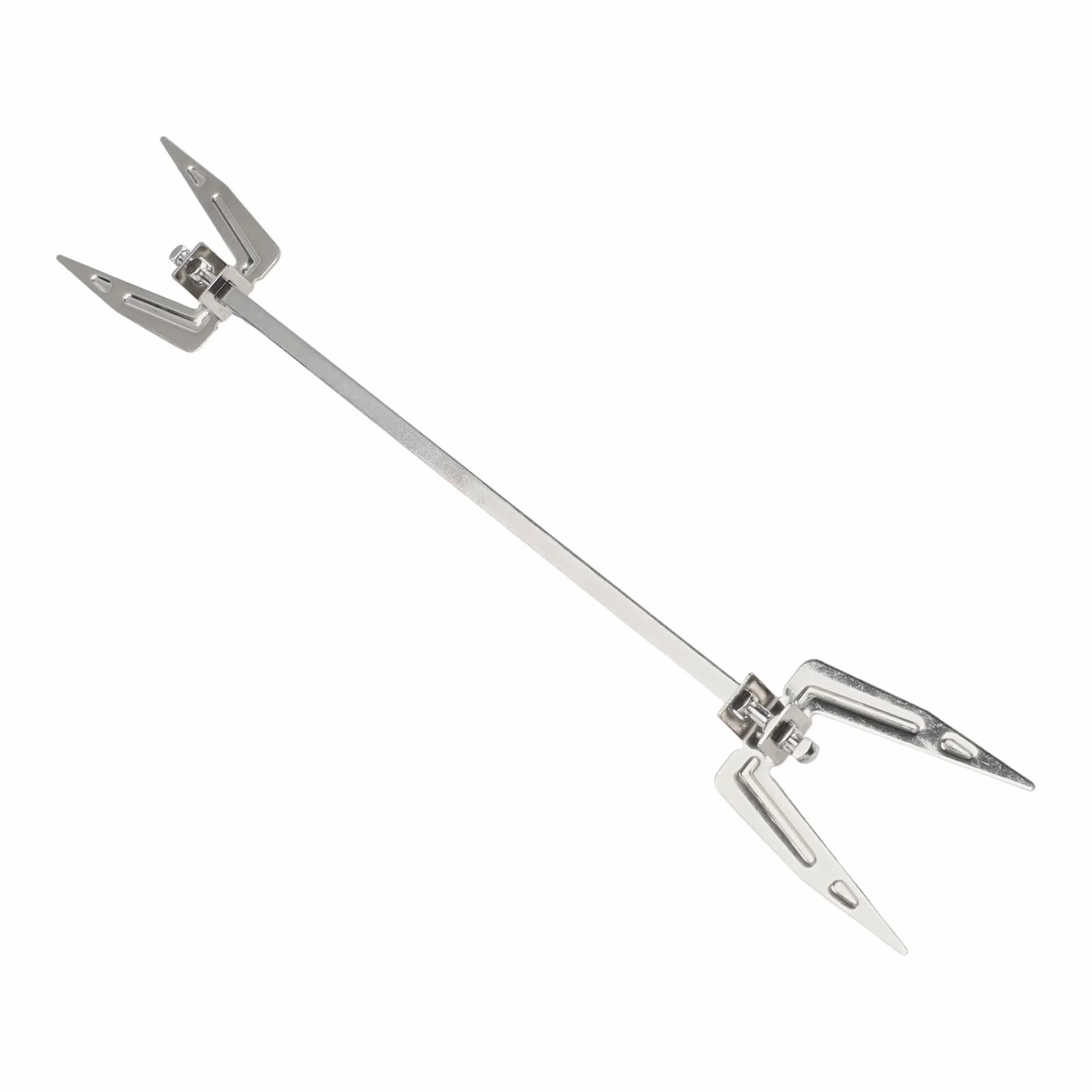 Forchetta rotante in acciaio inox per arrosto per forno elettrico e friggitrice ad aria, adatta per arrosto e cottura di carne e spiedini (25,6 cm)