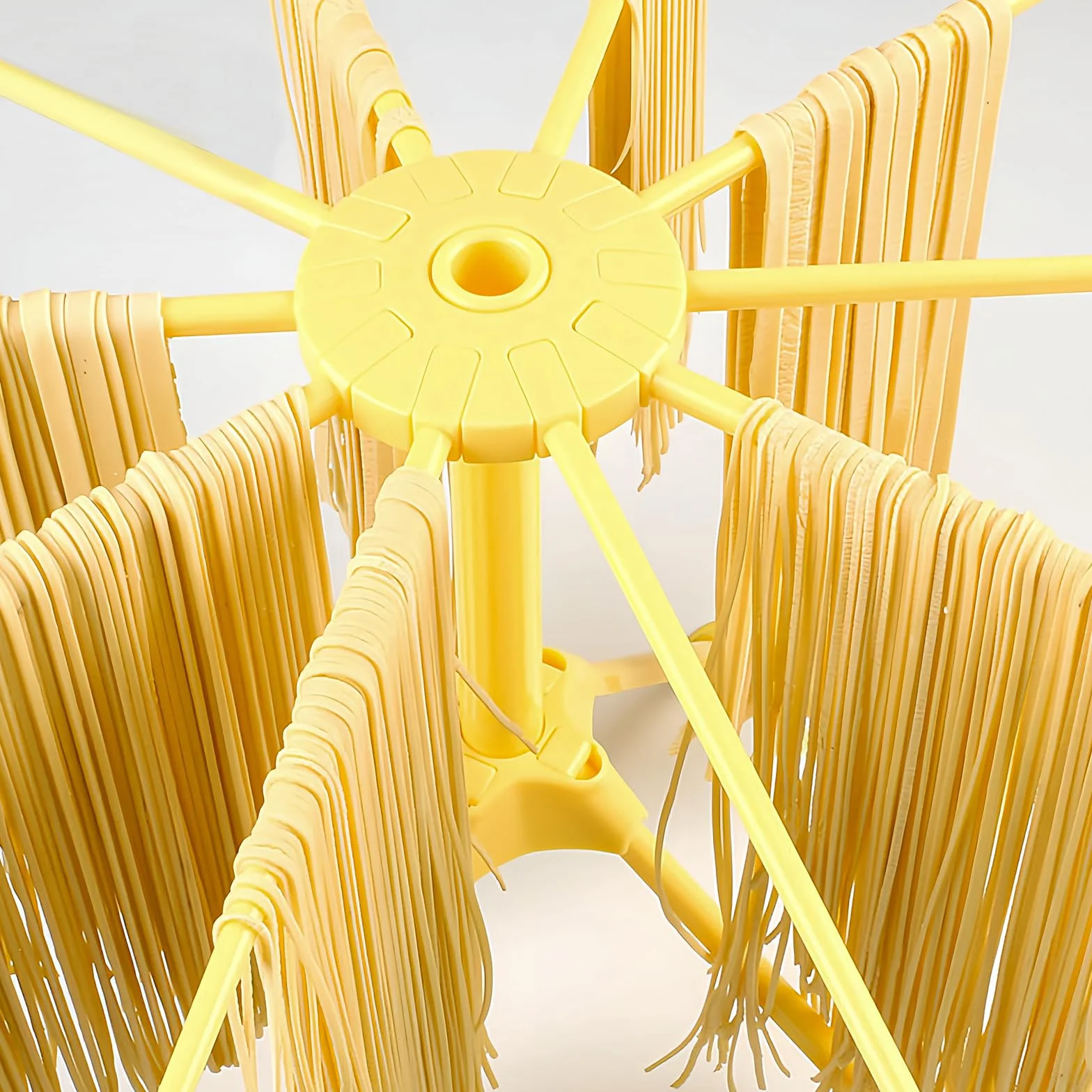 Stendipasta, pieghevole, con 10 pioli estraibili, pasta fatta a mano, per appendere la pasta in piedi