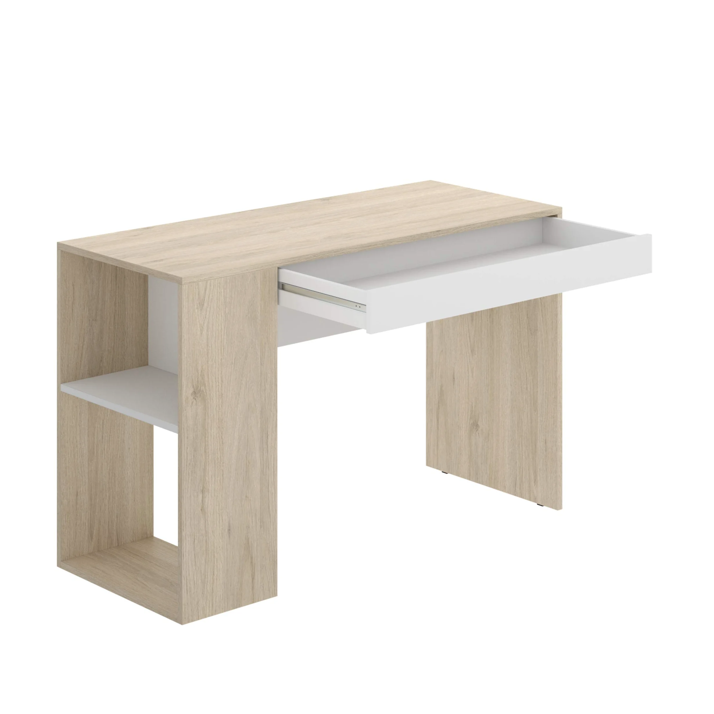 Rimobel DEKIT Grupo TEO Tavolo Scrivania, Legno, Naturale/Bianco, Normale