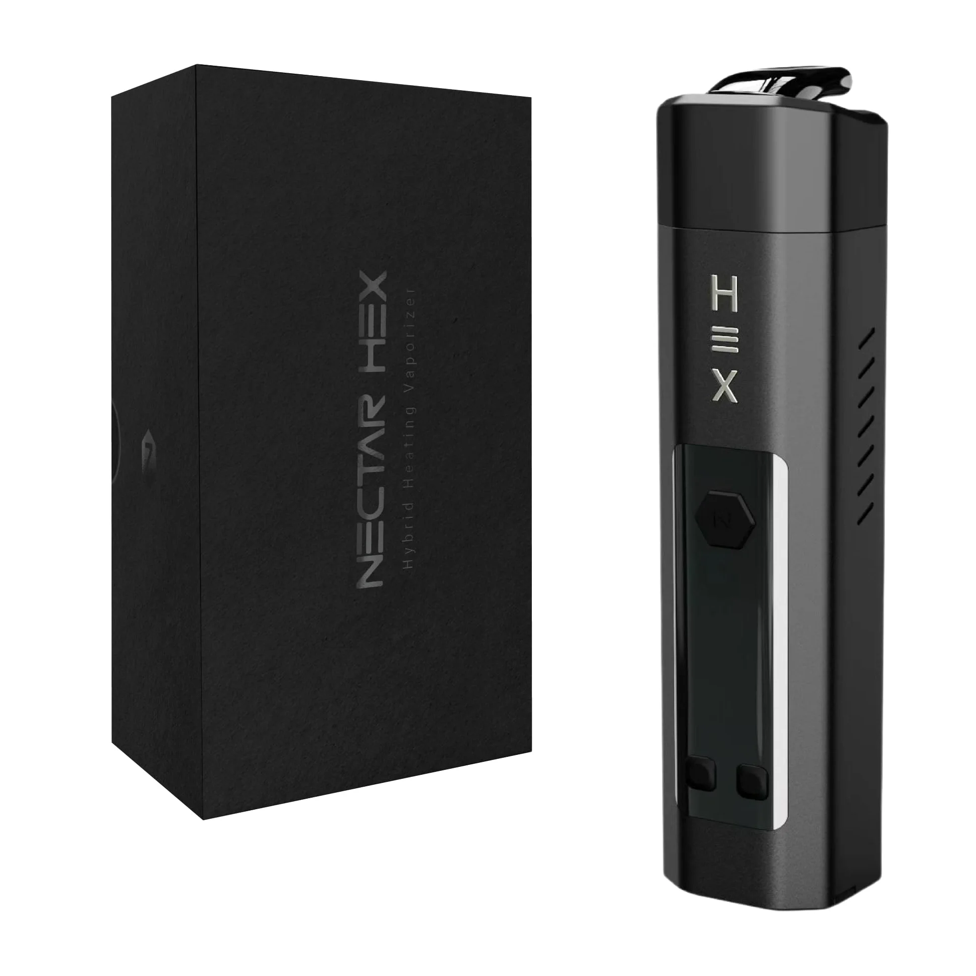 Nectar Hex Vaporizzatore Erba 2-in-1 | Kit Base + 2 Anni di Garanzia | Forno in Oro 24 carati, Ricarica Rapida, Riscaldamento Ibrido, Flusso D'aria Regolabile + 60 Minuti di Utilizzo