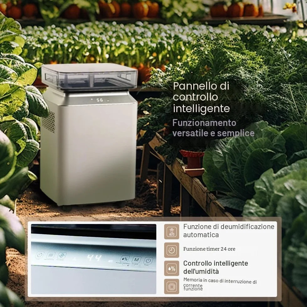 Kalopsia Deumidificatore Casa Muffa Portatile: Professionale 80L/Giorno Pompa 5M Drenaggio Automatico per Grandi Ambienti 170㎡ Silenzioso 46dB Cantina/Bagno/Stanza/Seminterrato/Garage/Ufficio