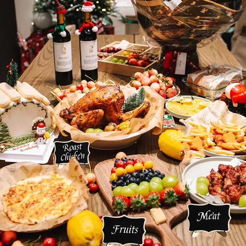 Set di 10 mini lavagnette per alimenti, per feste, buffet, matrimoni, segnaposto, messaggi, eventi, decorazione perfetta per buffet e feste