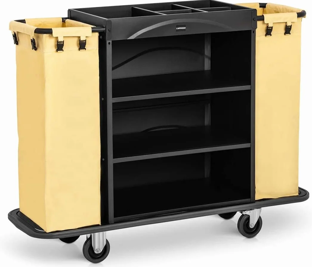 Carrello Biancheria Hotel Carrello di Servizio ai Piani UNICLEAN 142B (150 kg, 2 Sacchi Biancheria)