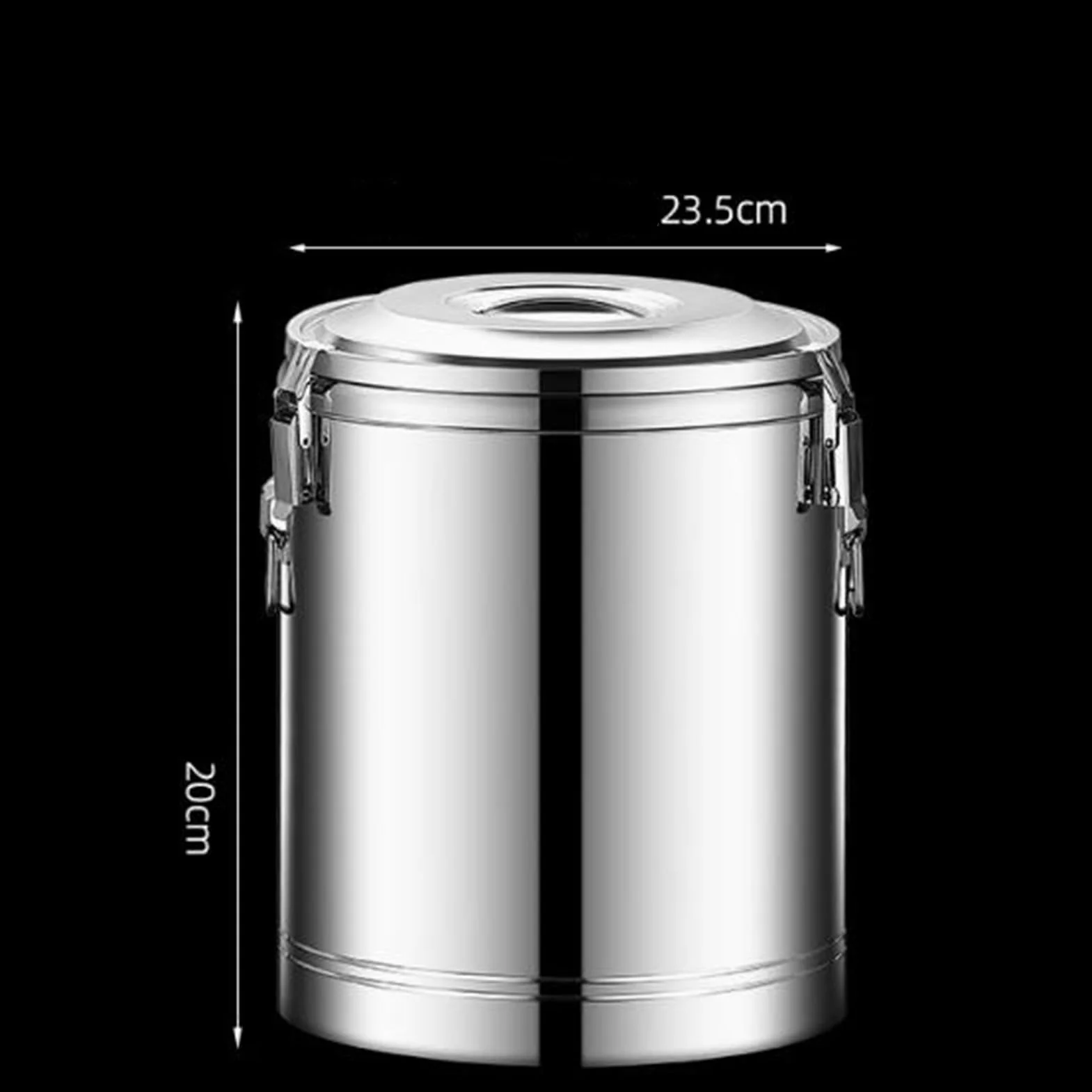Contenitore termico, secchio isolato in acciaio inox, pentola isolata for zuppa calda, contenitore for il trasporto di alimenti in acciaio inox sigillato con coperchio for alimenti, tutti i tipi di fe