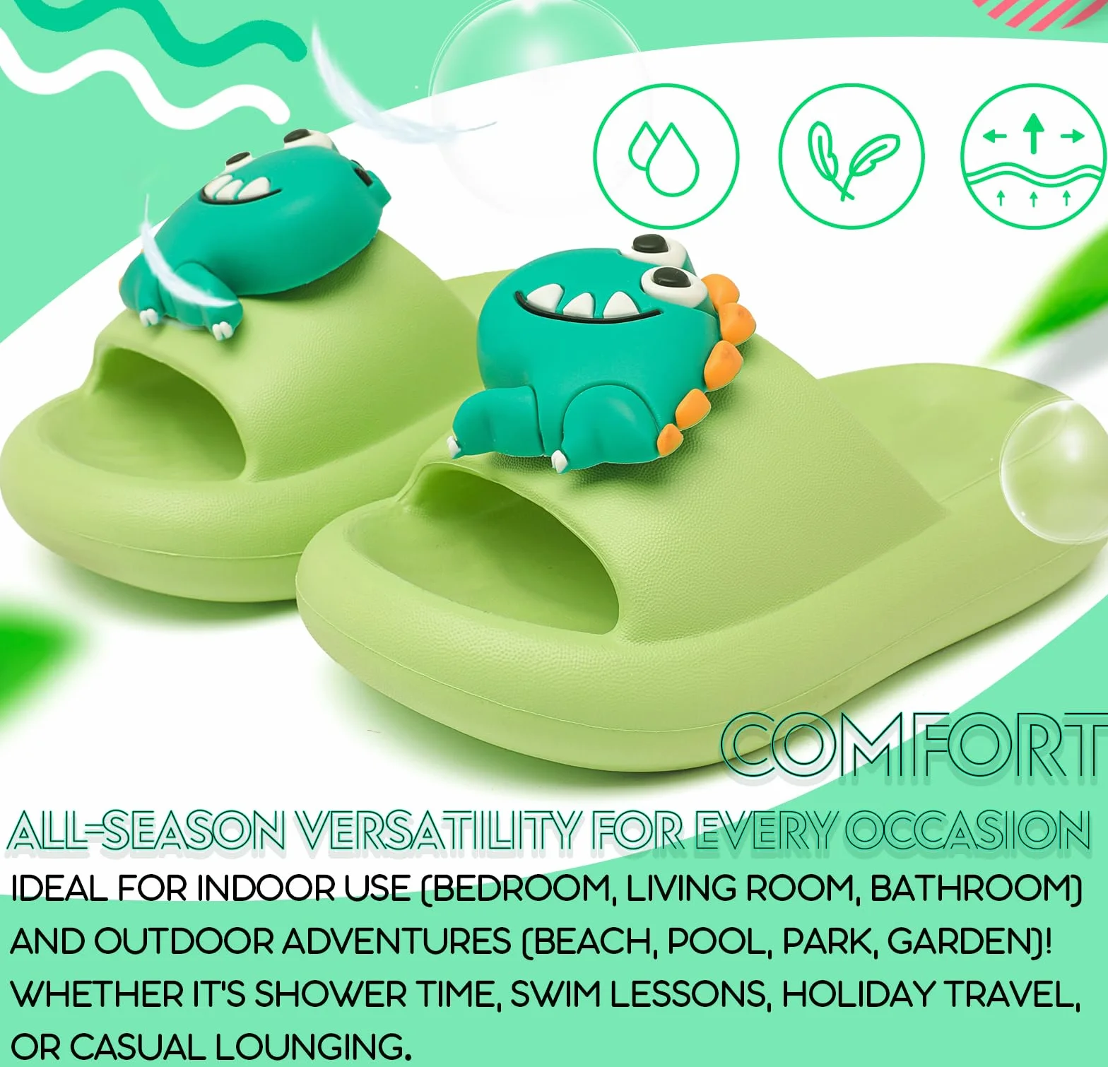 Pantofole Ultraleggere Antiscivolo Sandali Eva Infradito Estive 20-36 EU