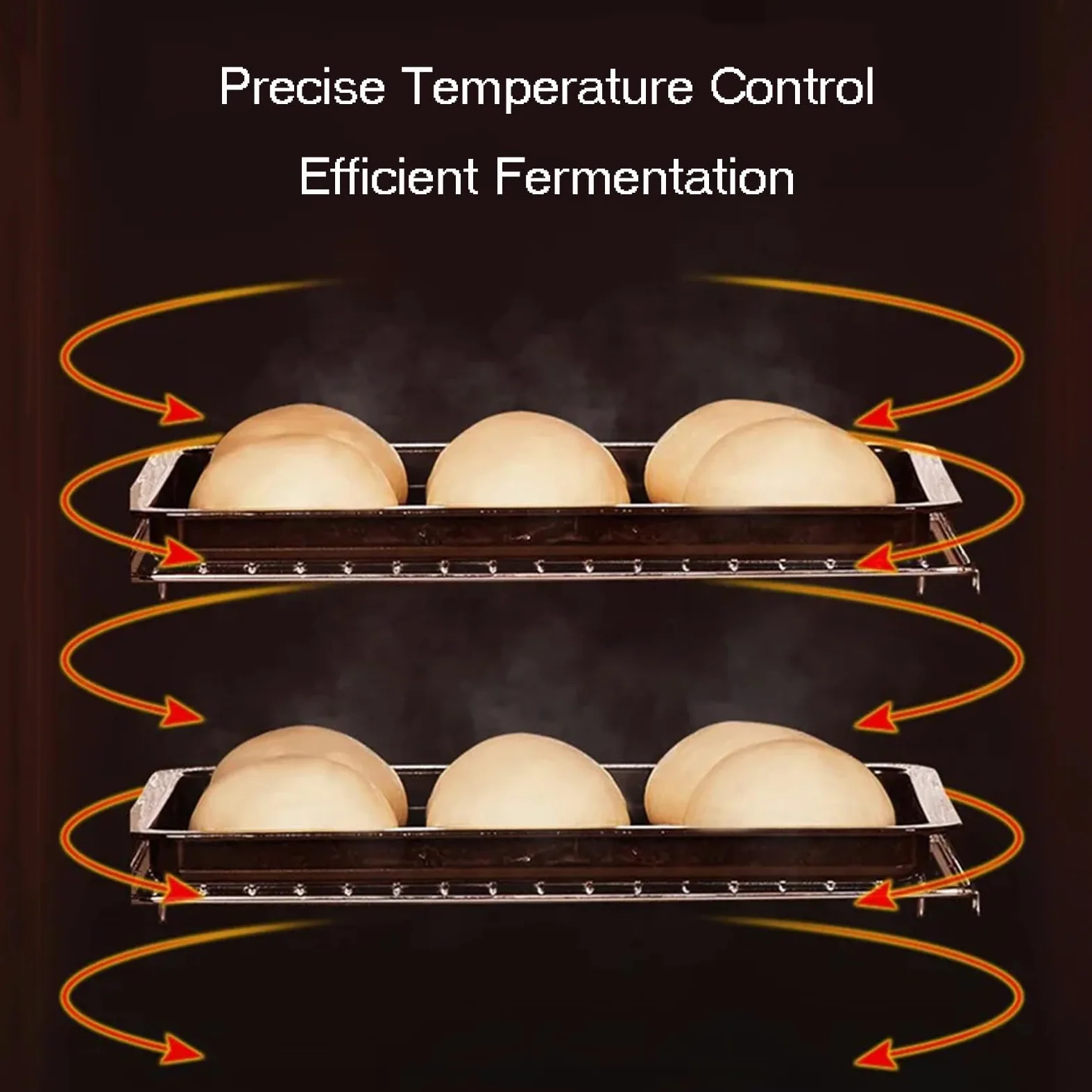 Macchina Per Lievitare L'Impasto Elettrica Da 40 Litri, Macchina Per La Fermentazione Del Pane Per Yogurt E Impasto Da Cucina, Con Controllo Dell'Umidità E Della Temperatura, Fermentazione Uniforme