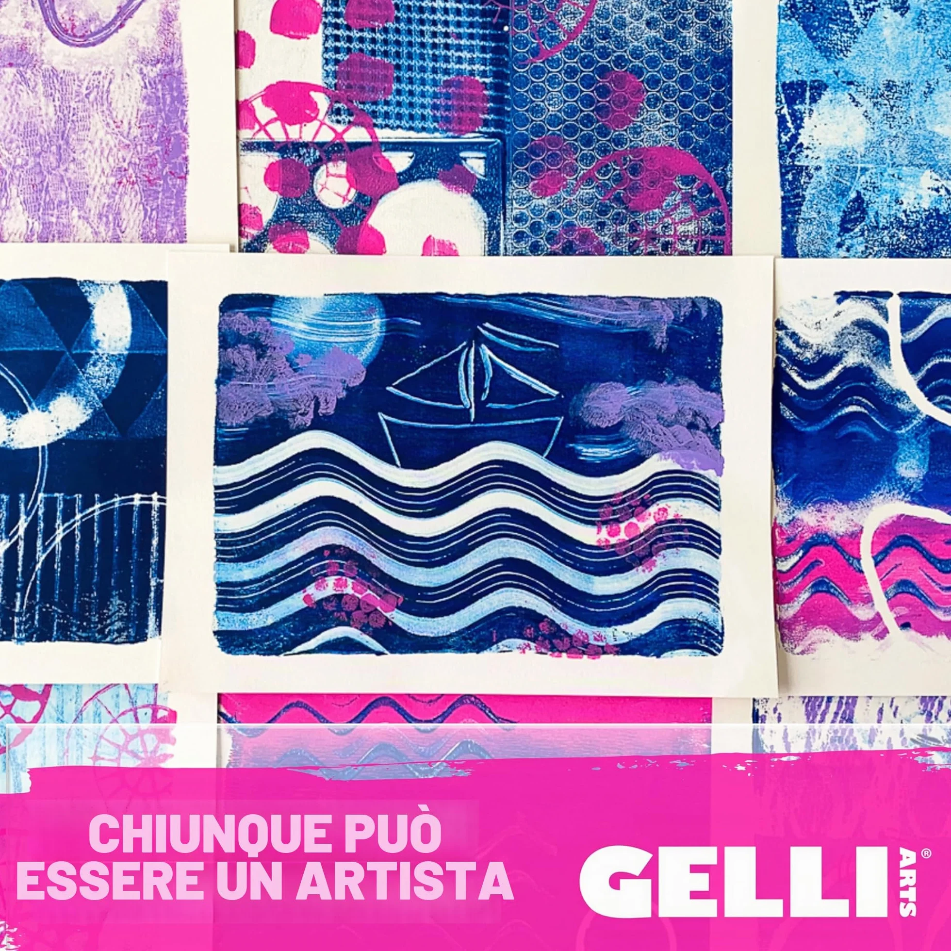 Gelli Arts 20,3 x 25,4 cm lastra per Stampa, Multicolore