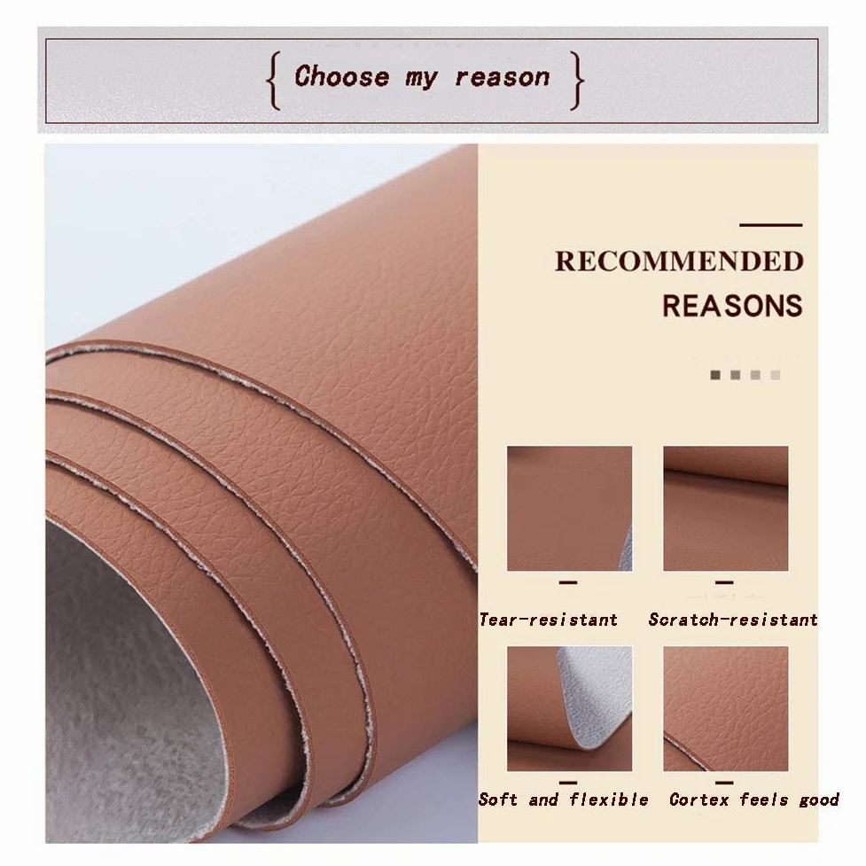 Il Pesante Tessuto Artificiale, Tessuto Rettangolo Tovaglie Tessuto Impermeabile Vinile Pelle Panno Tappezzeria Tessuto Materiale.Larghezza138 cm(1.38x6m)
