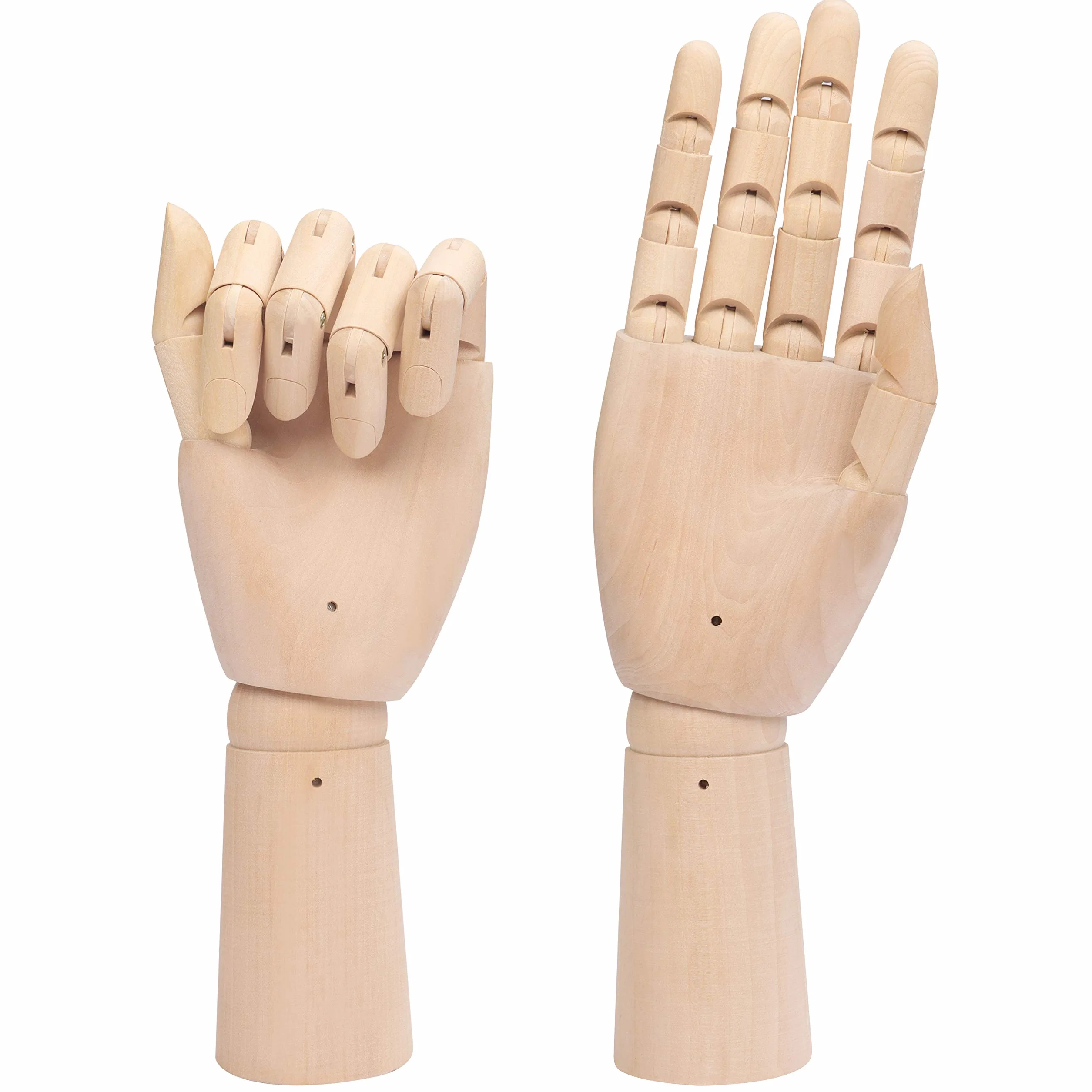Belle Vous Mano articolata in legno sinistra e destra 30 cm 2 pezzi per disegno e pittura