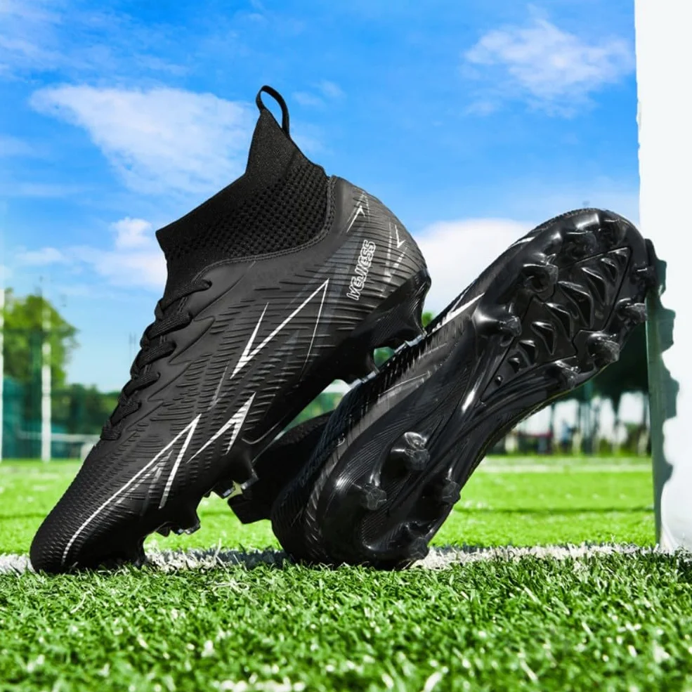 Scarpe da Calcio Uomo High Top Tacchetti Training Calcetto