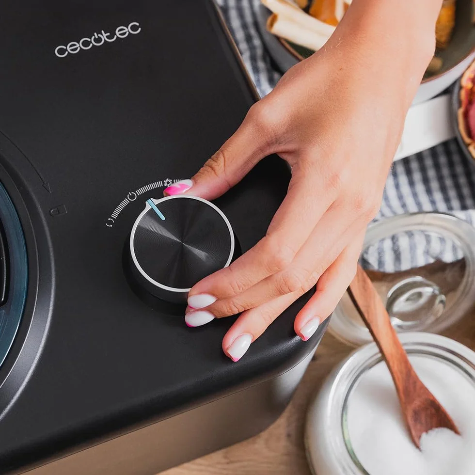 Cecotec Gelatiera con compressore da 0,8 L Gelacy 800. 100 W, Macchina per gelato, Controllo Manuale, Ciotola Estraibile in Alluminio, Gelati in 60 minuti, Automatico.