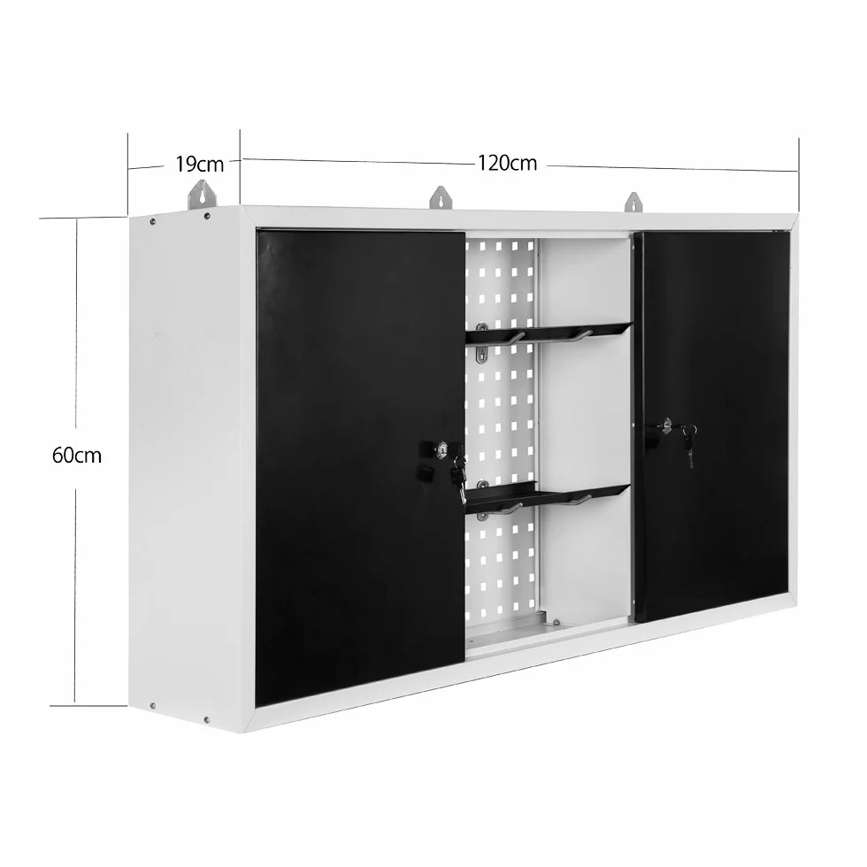 Wiltec Pannello murale grigio Attrezzature officina Banco da lavoro Armadio degli attrezzi Parete forata