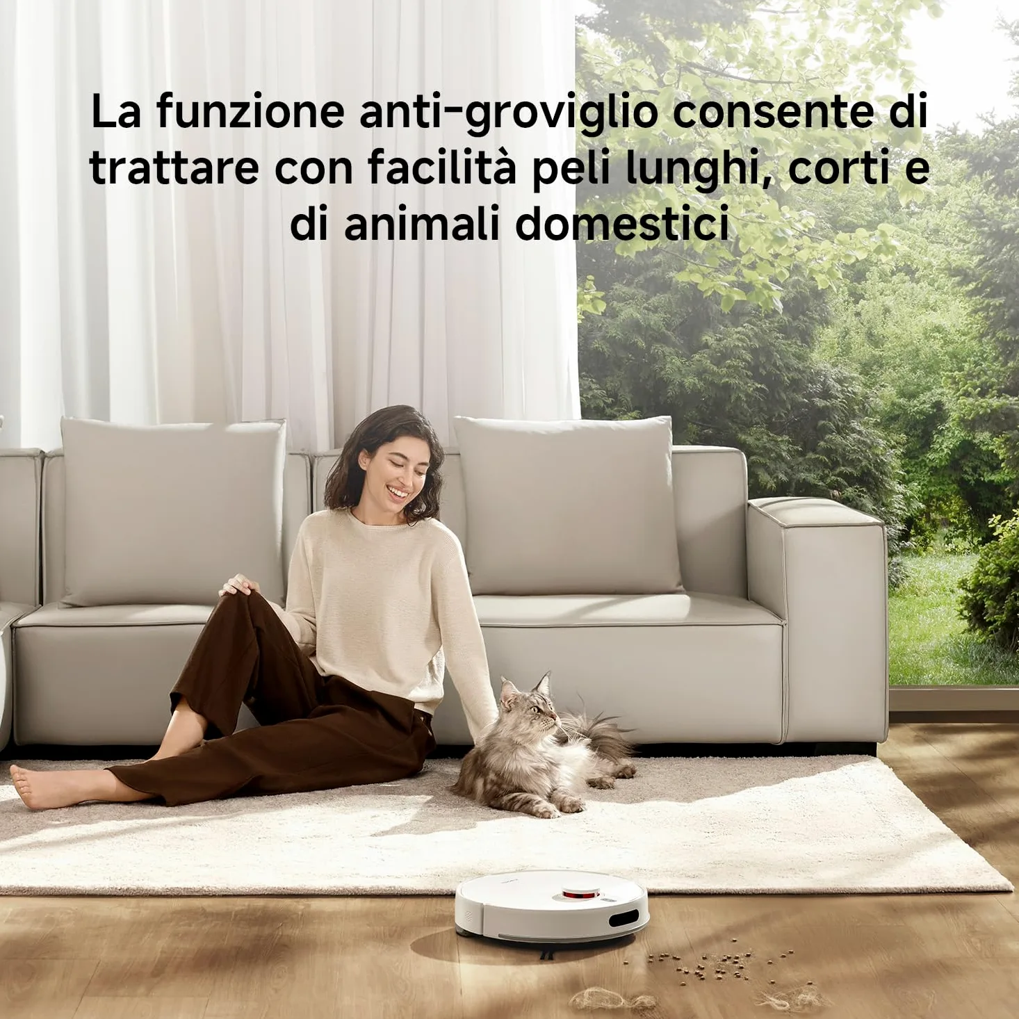 XIAOMI Robot Vacuum H40, Aspirapolvere e Lavapavimenti all-in-one, Potenza di Aspirazione 10.000Pa, Mappatura ad alta precisione con LDS, Ideale per Tappeti a Pelo Corto e Pavimenti Duri