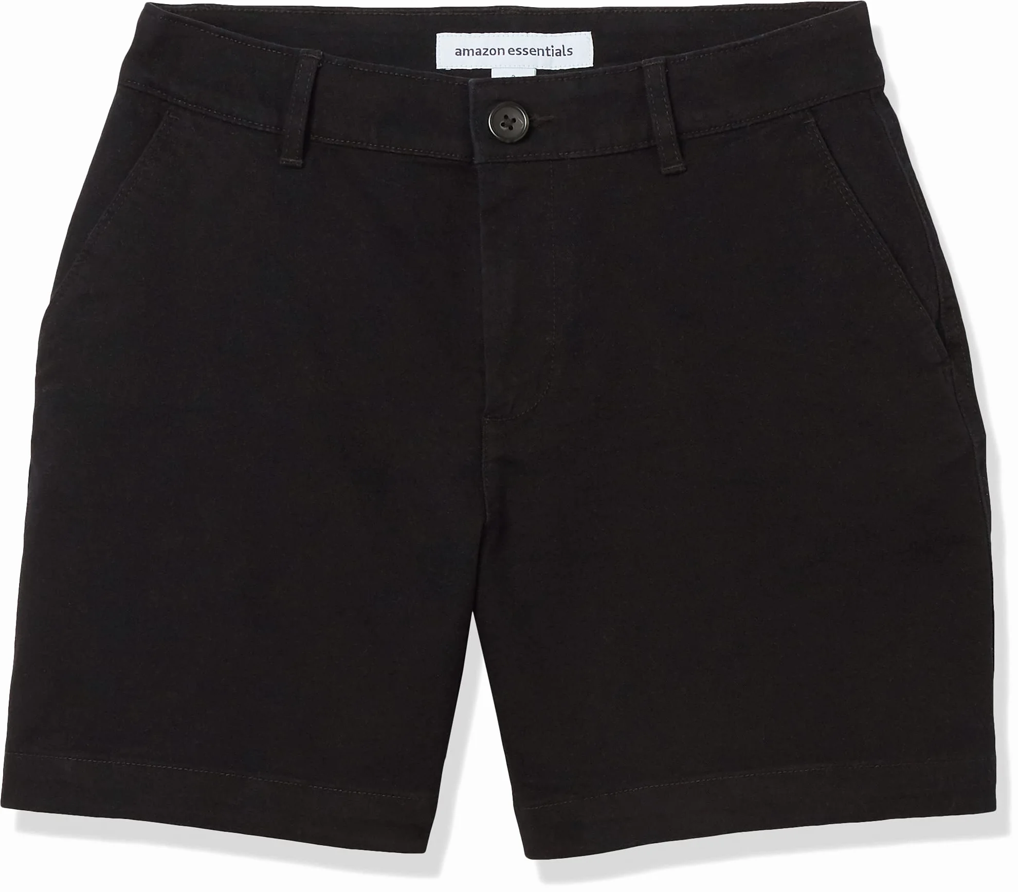 Amazon Essentials Pantaloncini Cachi a Vita Media Vestibilità Aderente, Interno Gamba 12,7cm (Disponibili con Taglio Dritto e Curvy) Donna