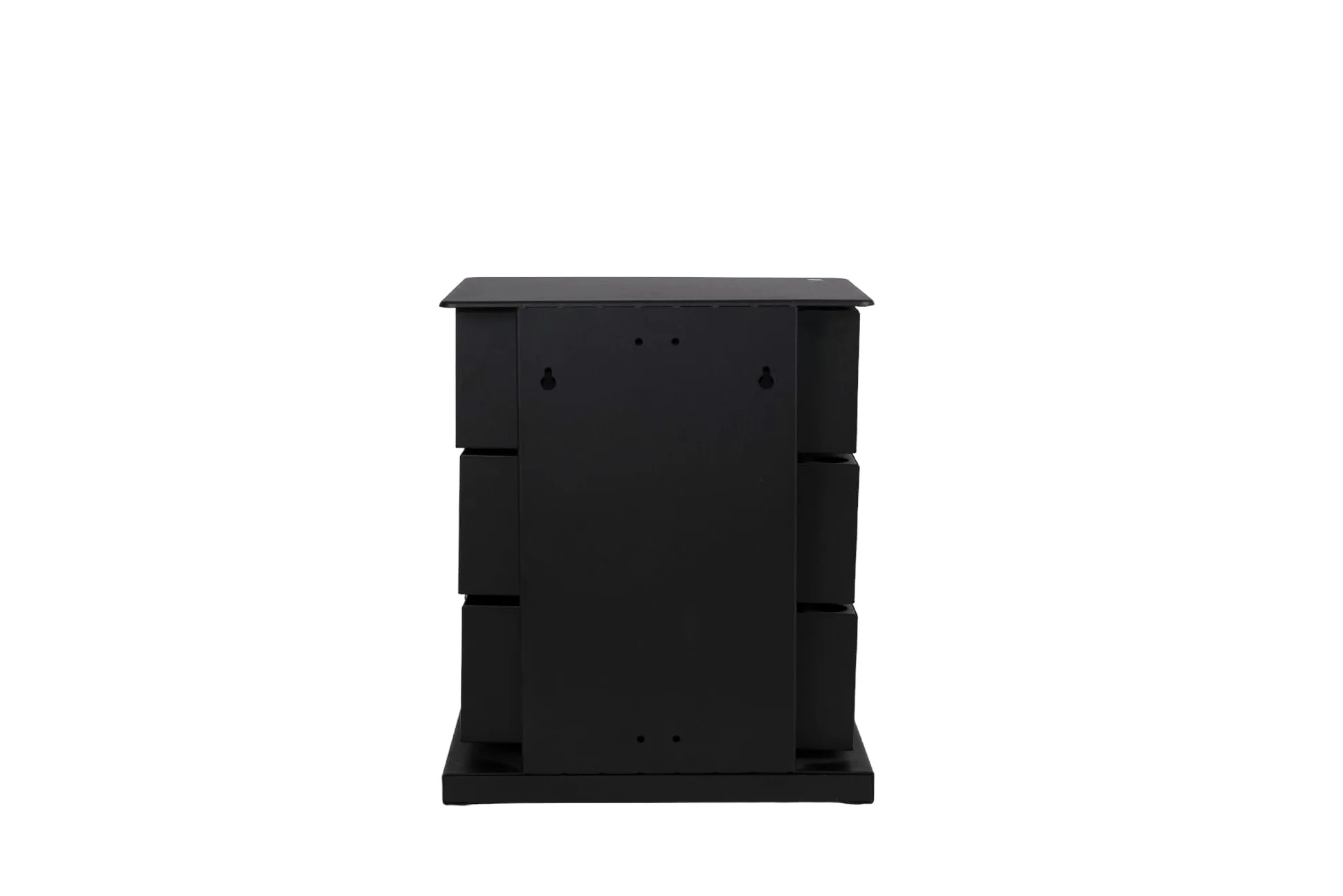 Cassettiera Salvaspazio Multiuso con 3 Cassetti in Metallo Colore Nero | Mobiletto Contenitore per Ufficio, Camera, Bagno e Ingresso