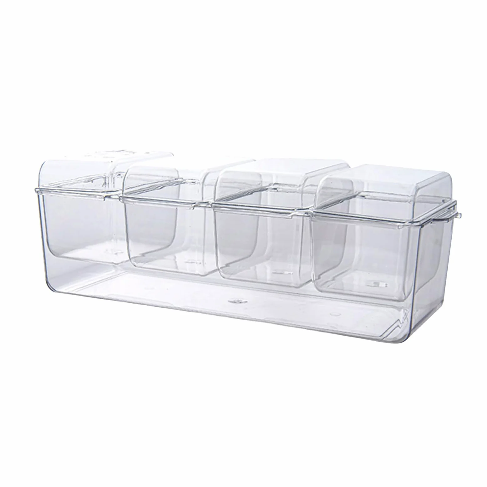 Vassoio per condimenti refrigerati – C Ice Platter con cartoni rimovibili, perfetto per feste, compleanni e vacanze, design trasparente per freschezza