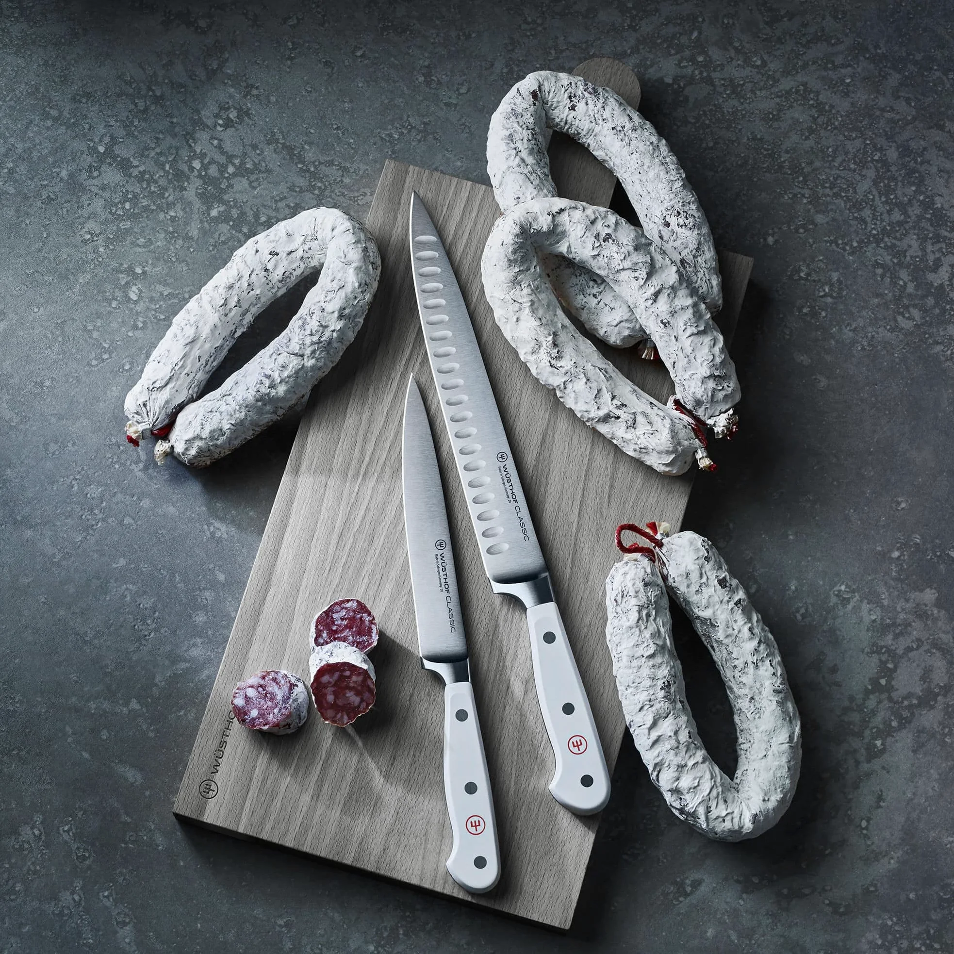 WÜSTHOF Classic Coltello prosciutto 16 cm, bianco