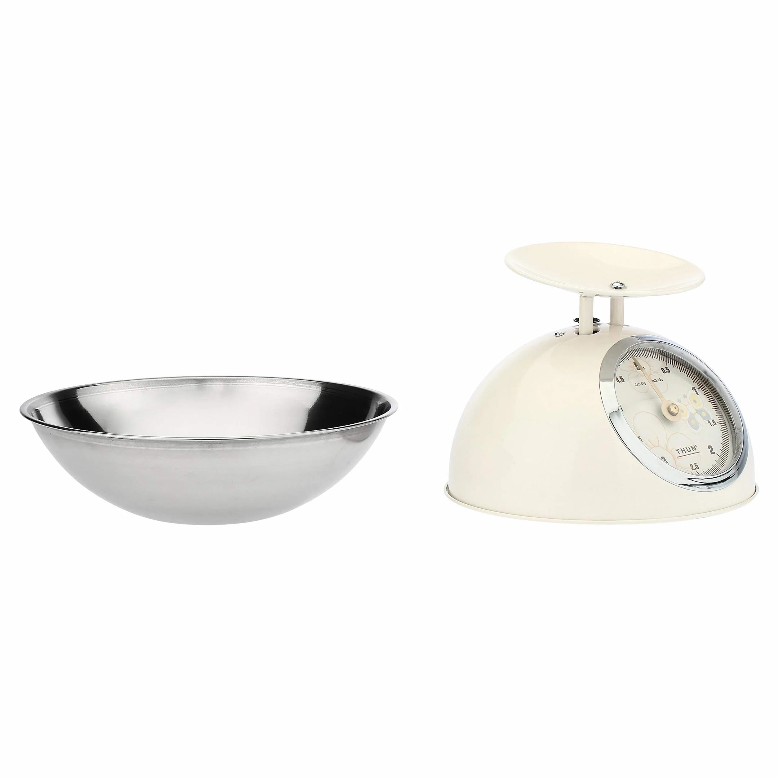 THUN Bilancia da Cucina Linea Elegance Acciaio Inossidabile Base 15 cm
