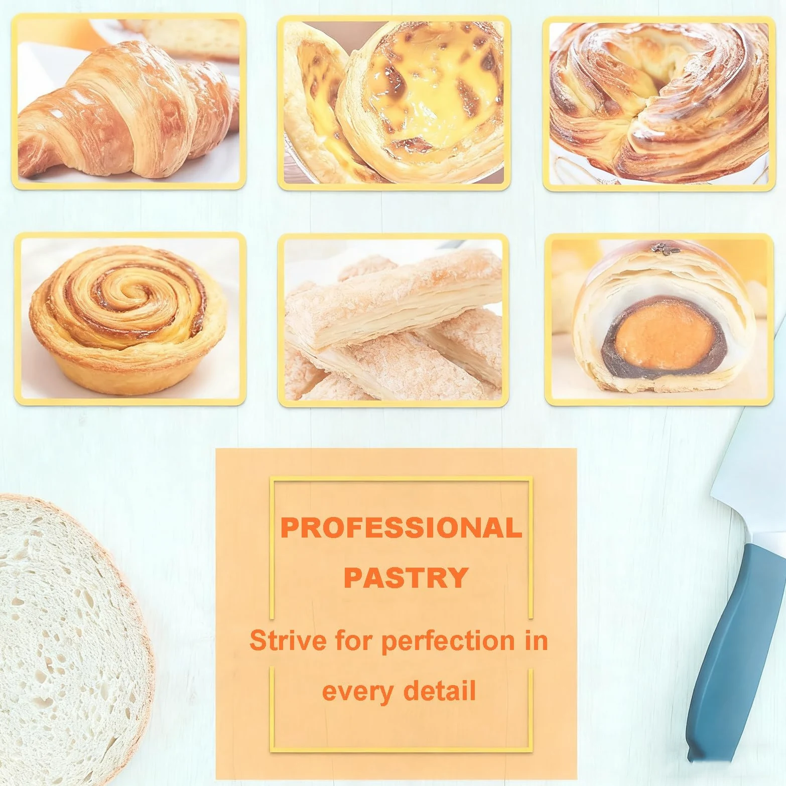 Sfogliatrice Pasticceria Elettrico in Acciaio Inox con Tavola Grande, Macchina per Pasta Sfoglia, Spessore Regolabile, Laminatrice per Pasta per Panetteria, Pizza e Croissant